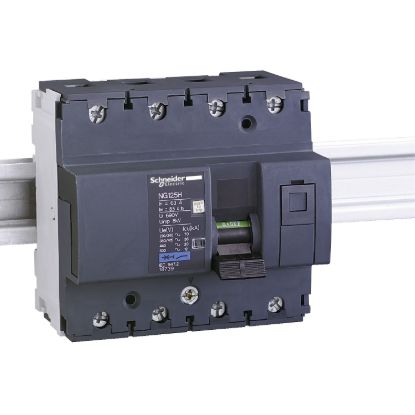 Picture of Miniature circuit breaker (MCB), Acti9 NG125H, 4P, 20A, C curve, 36kA (IEC/EN 60947-2)