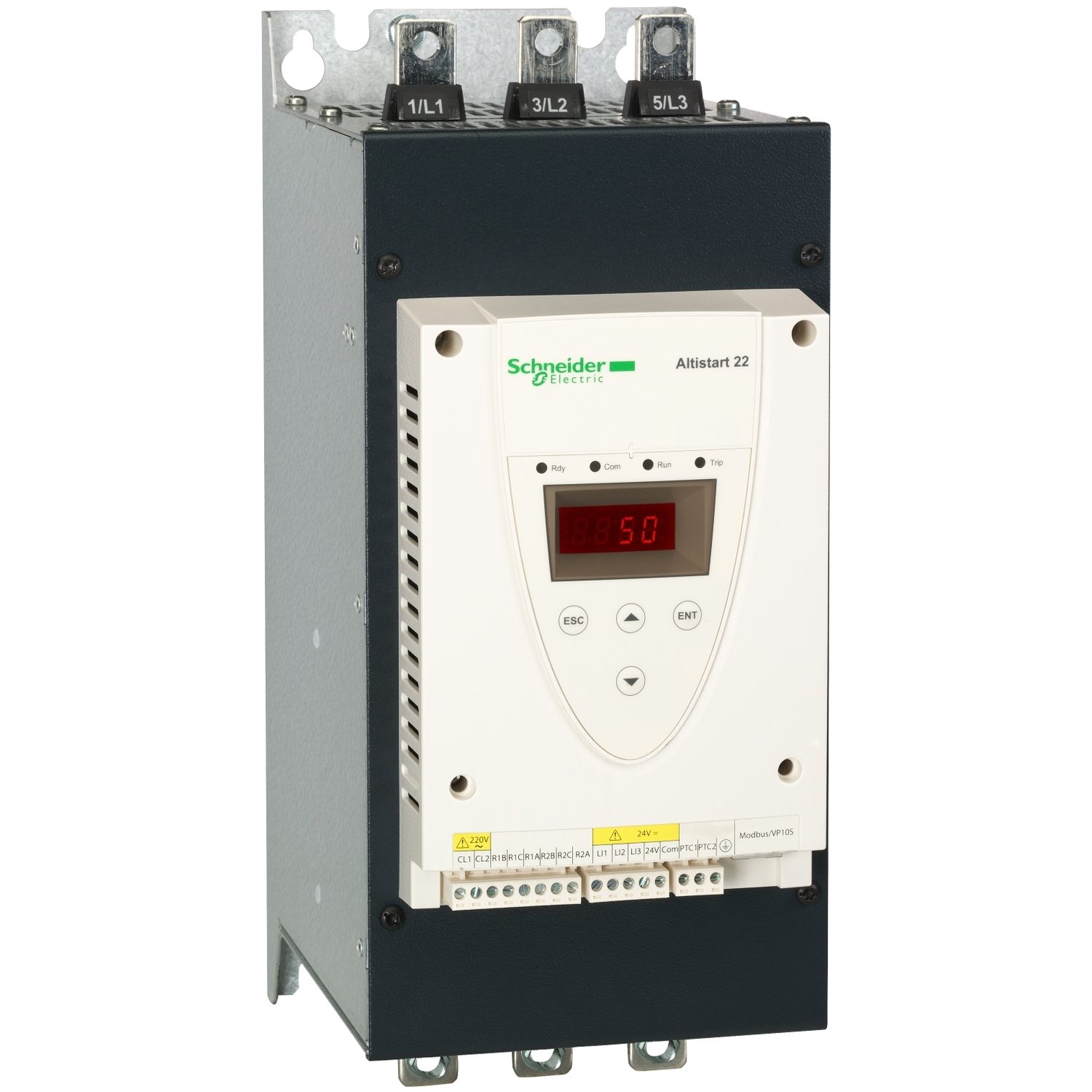 Picture of Soft starter, Altistart 22, ATS22 control 220V power 230V(39kW)/400...440V(55kW)