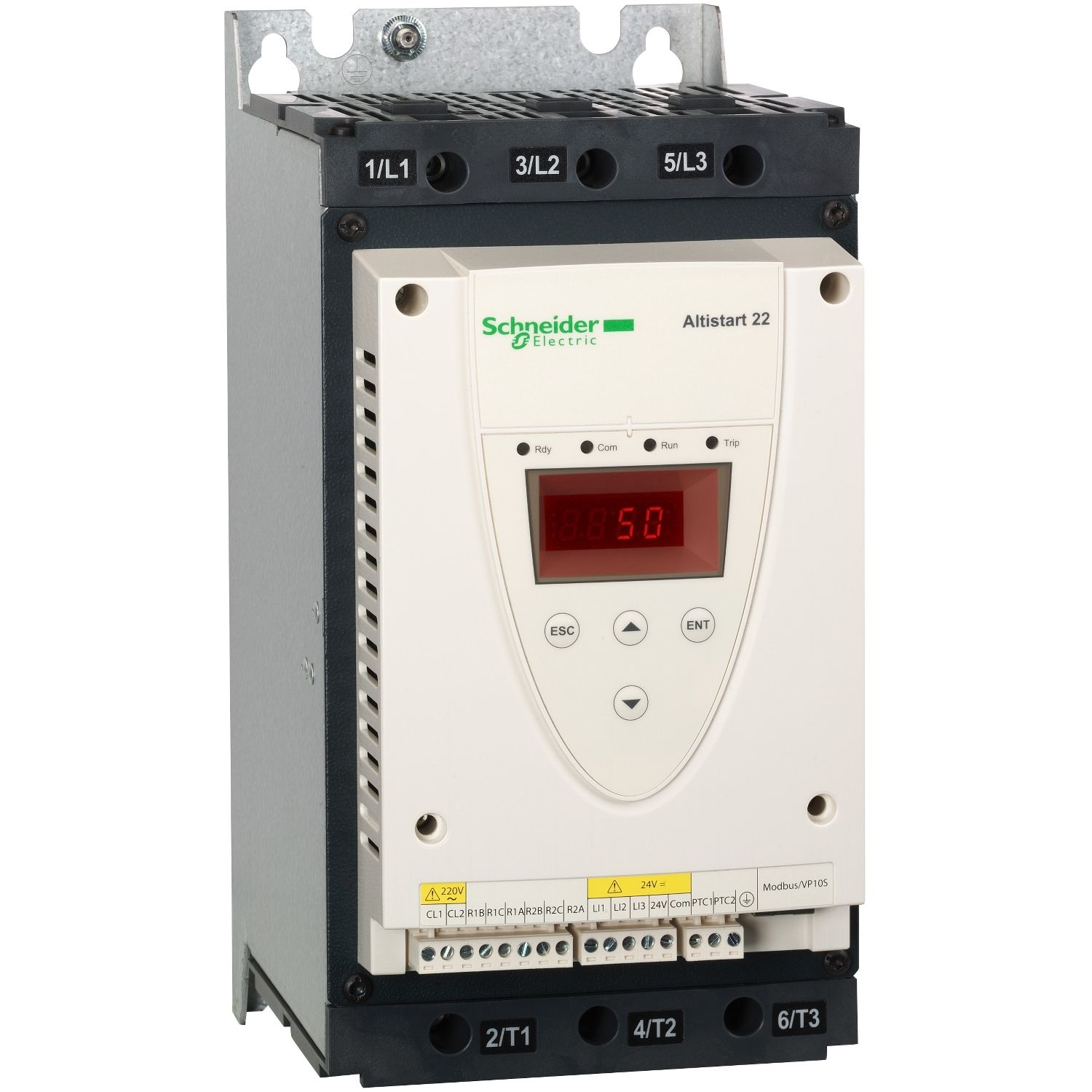 Picture of Soft starter, Altistart 22, ATS22 control 220V power 230V(22kW)/400...440V(45kW)