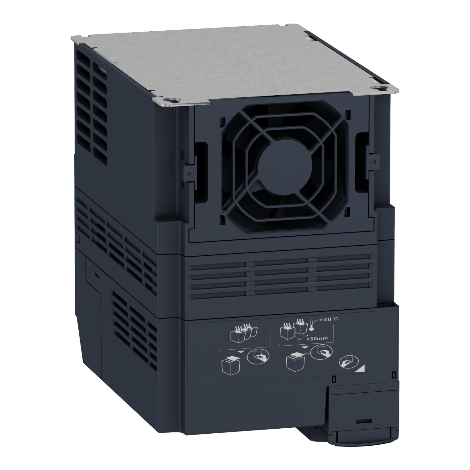 Picture of variable speed drive, Altivar Machine ATV320, 7.5kW, 380 to 500V, 3 phases, book