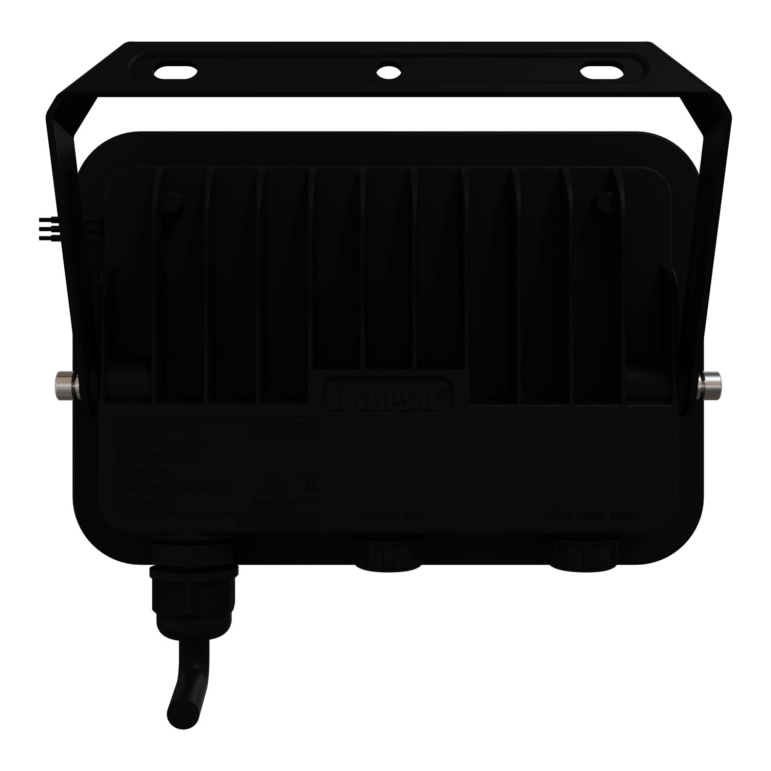 Picture of LED Floodlight, Clipsal - Lighting, 30W, 20W, 15W, CCT, IP65, black