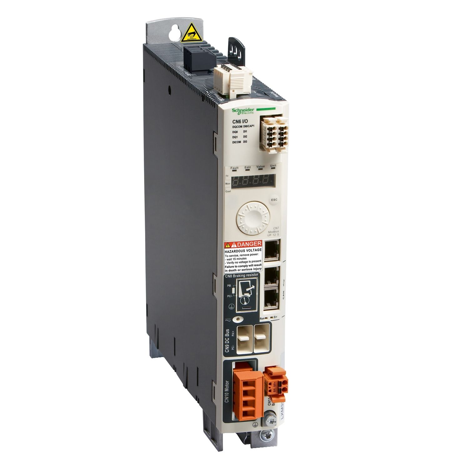 Picture of motion servo drive, Lexium 32, 12A, three phase, supply voltage 208 to 480V, 0.9kW, IP20