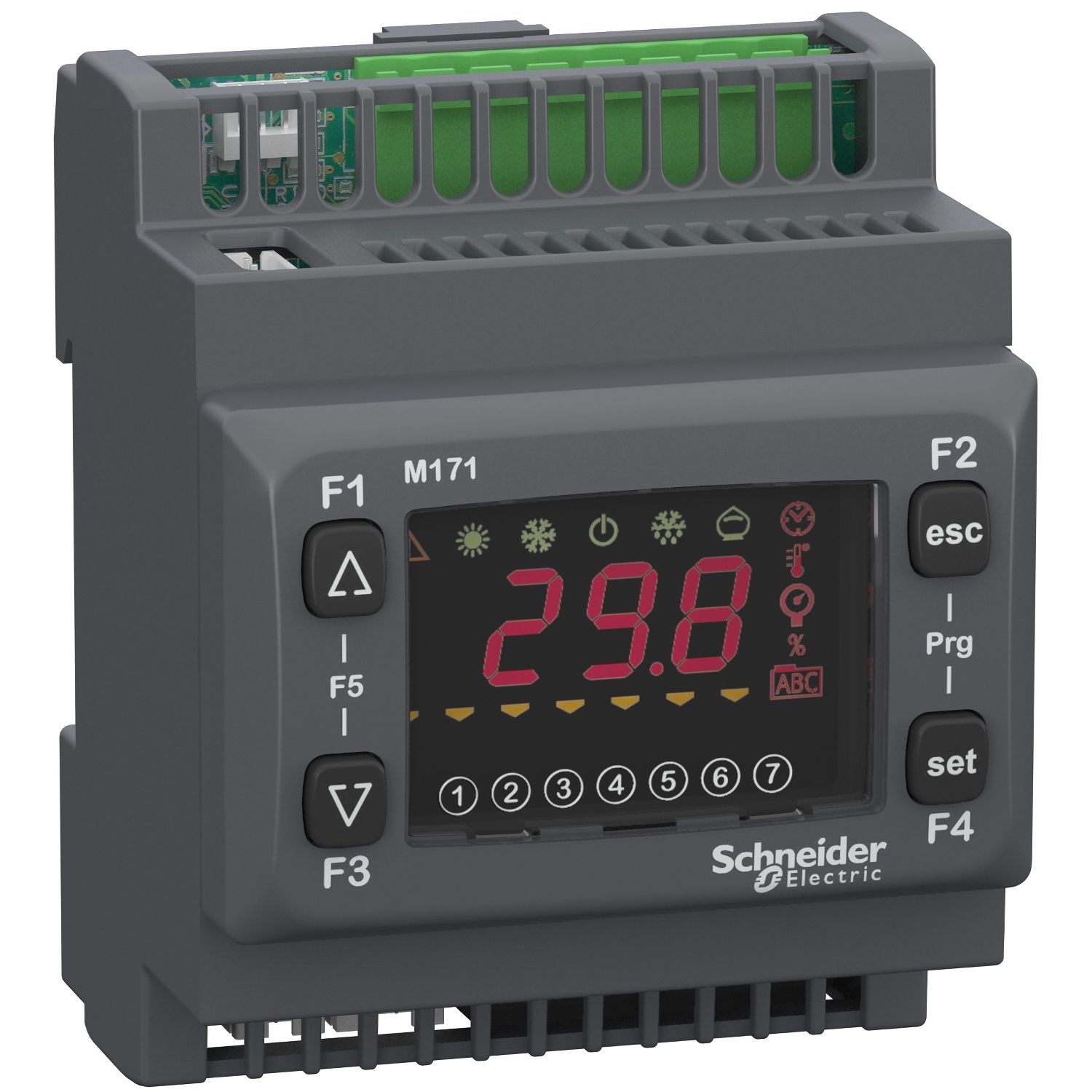 Picture of Controller, Modicon M171/M172/M173, optimized display 22 IO, Modbus