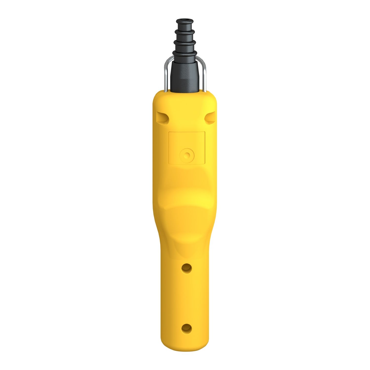 Picture of Pendant control station, Harmony XAC, plastic, yellow, pistol grip, 2 push buttons with NO+NC