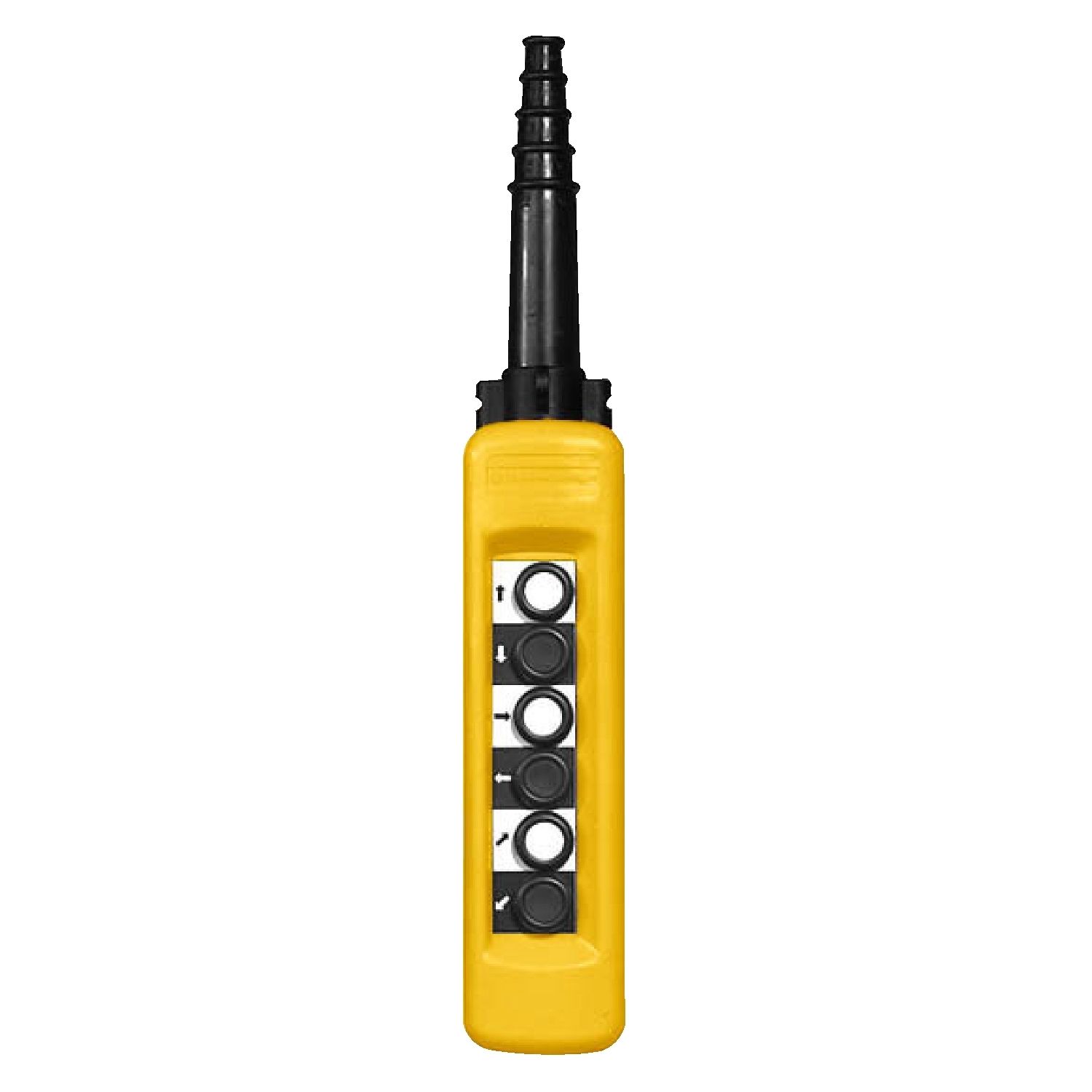 Picture of Pendant control station, Harmony XAC, plastic, yellow, 6 push buttons with NO+NC
