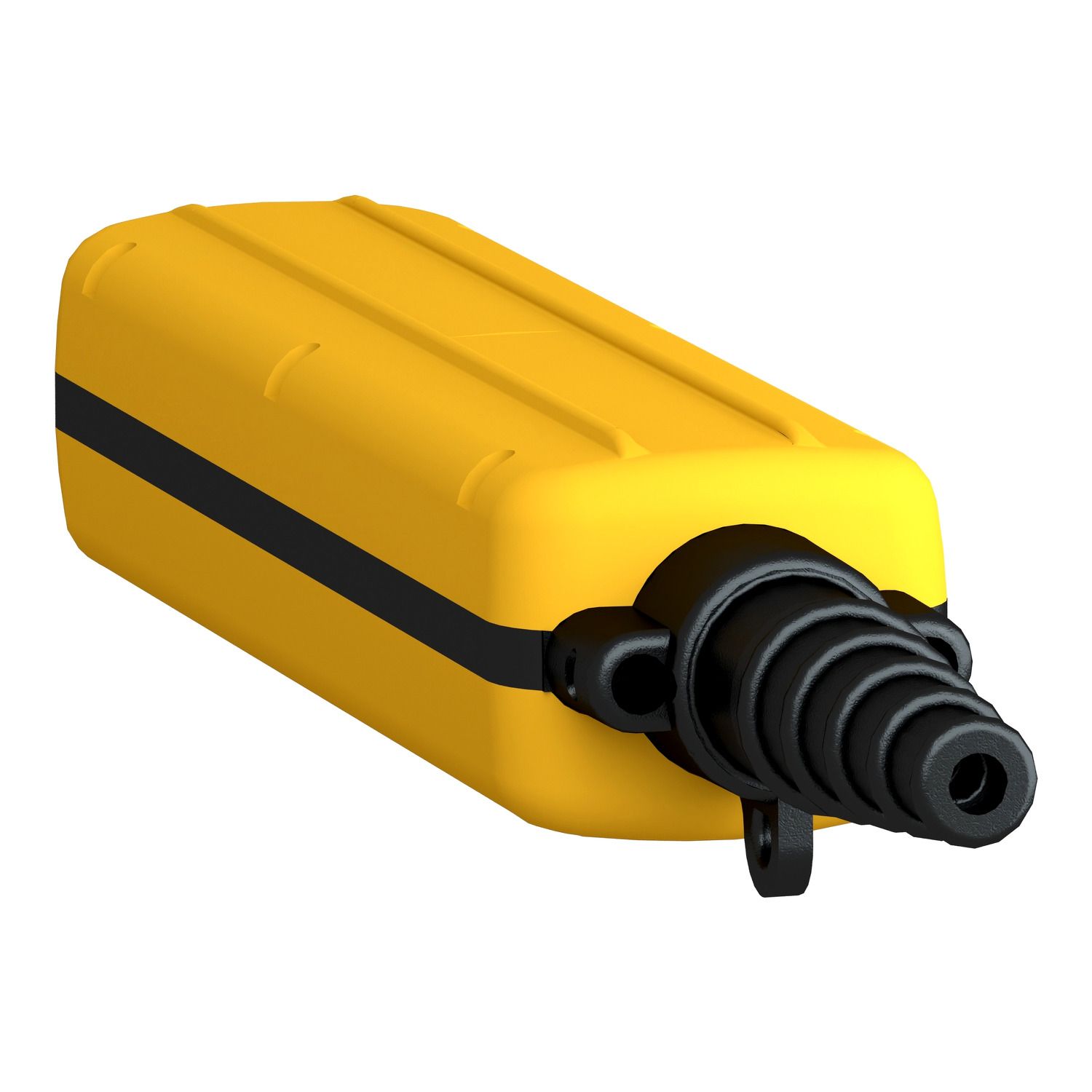 Picture of Pendant control station, Harmony XAC, plastic, yellow, 6 push buttons with NO+NC