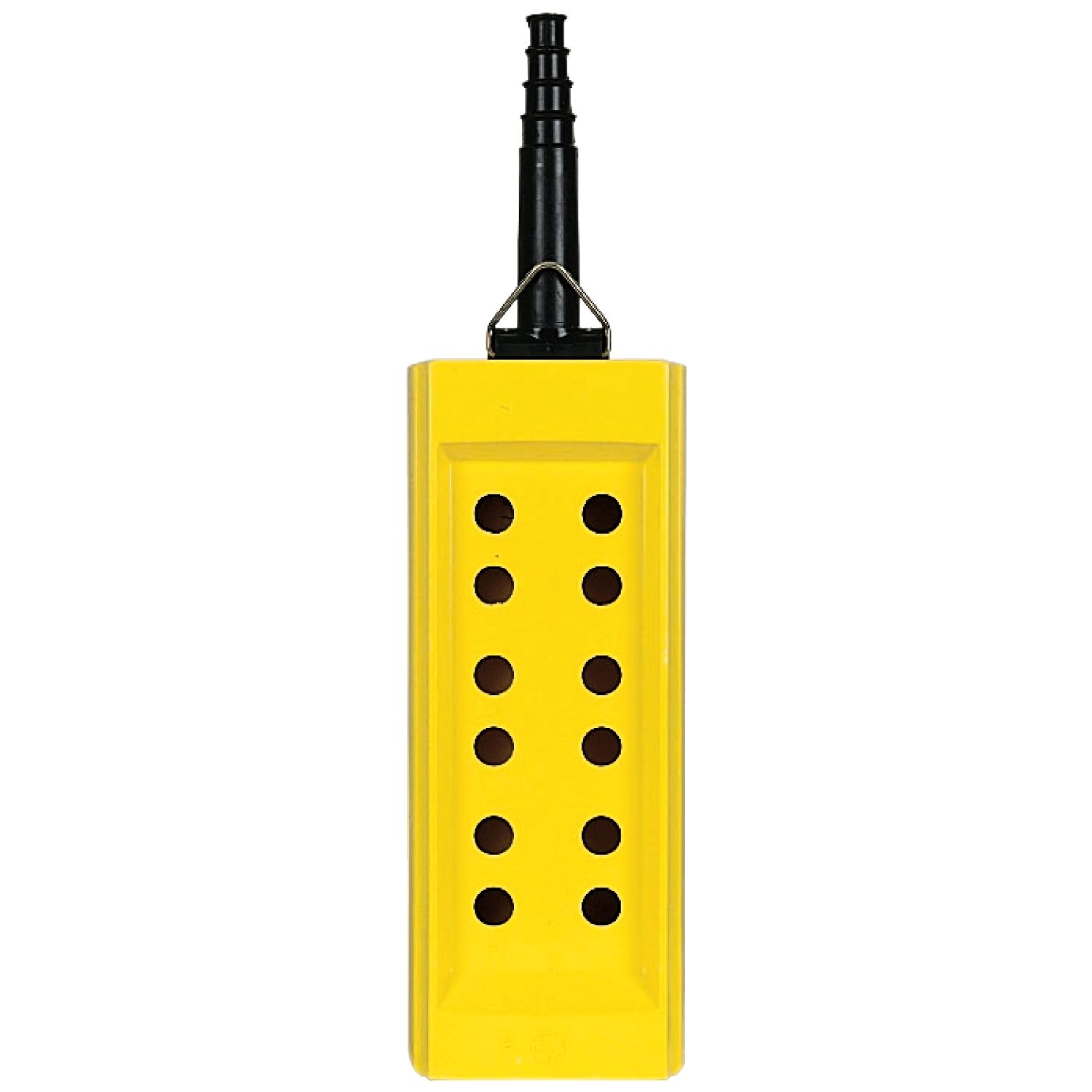 Picture of Empty pendant control station, Harmony XAC, plastic, yellow, 12 cut outs,for cable 10…22mm
