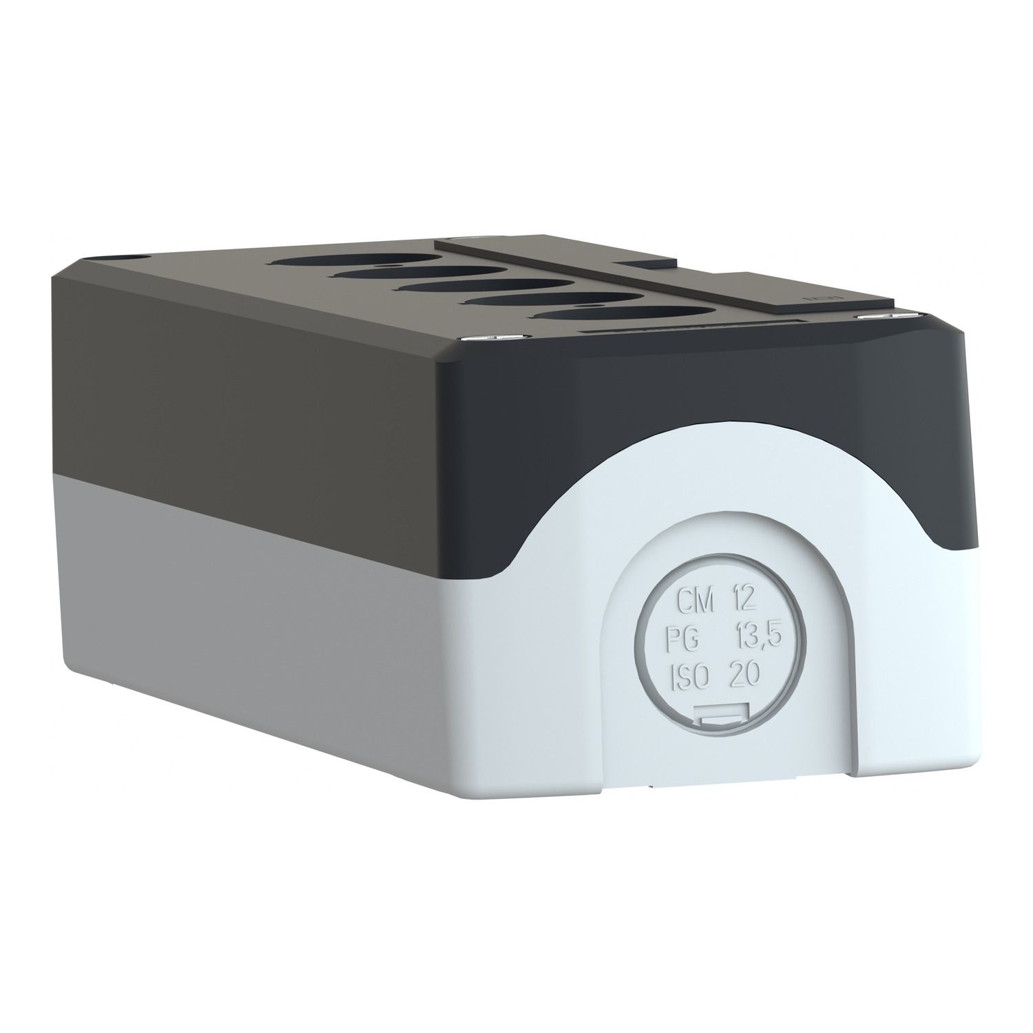 Picture of Empty control station, Harmony XALD, dark grey, 5 cut outs, 22mm