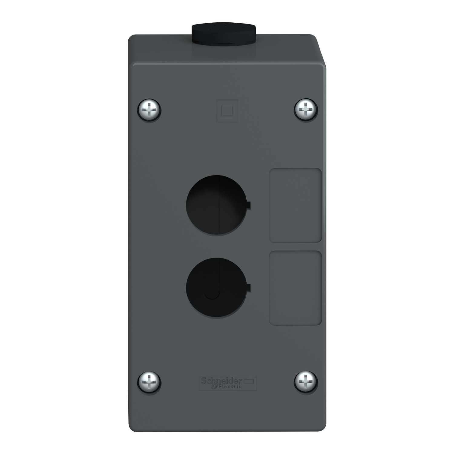 Picture of Empty control station, Harmony XALG, mineral reinforced polyamide, black, 2 cut outs, for severe environments