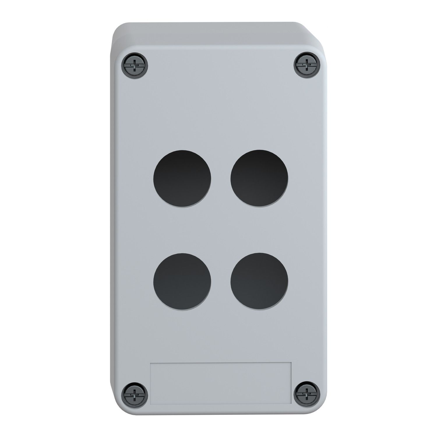 Picture of Empty control station without hinges, Harmony XAP, XB2 SL, plastic, grey, 4 cut outs, 22mm