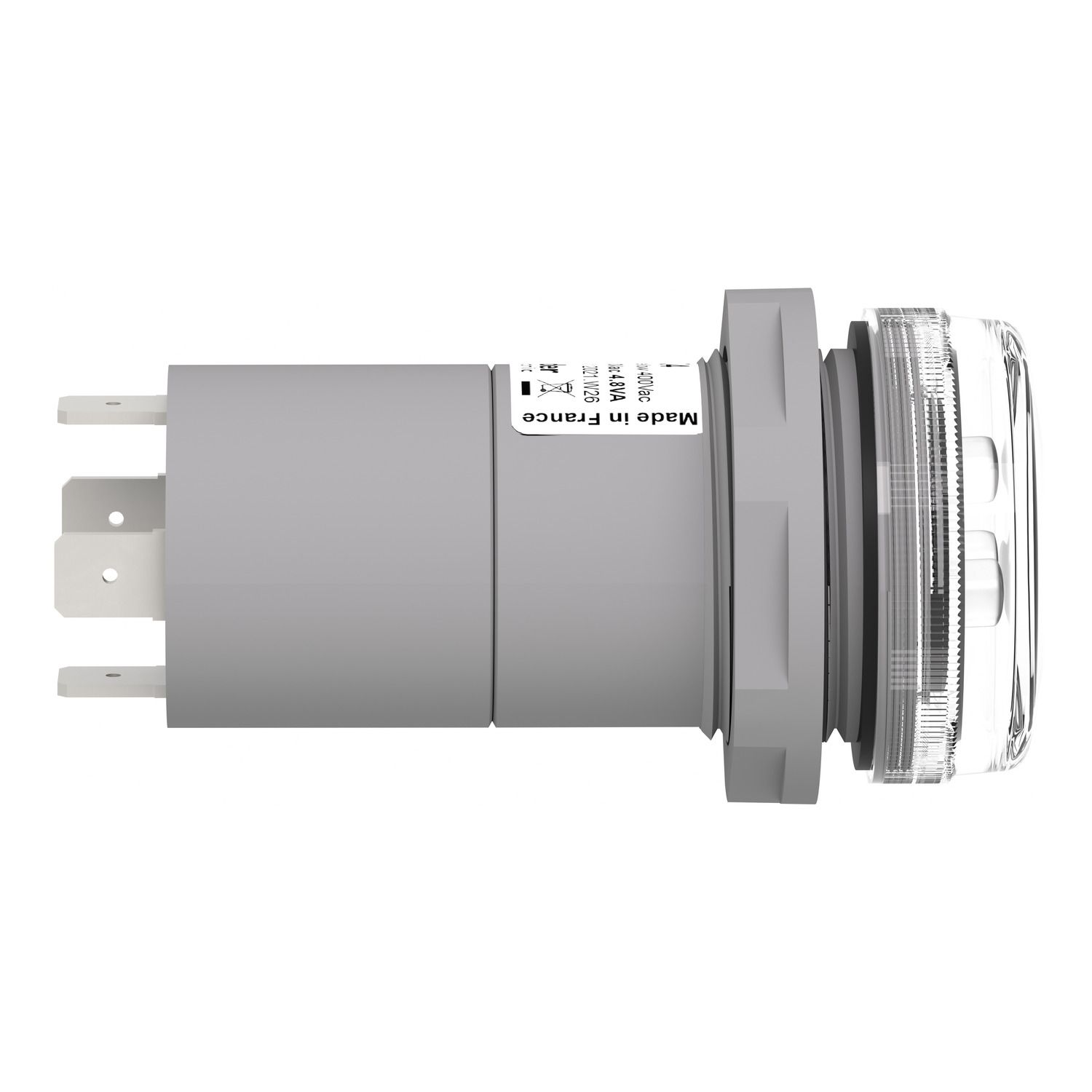Picture of Monolithic pilot light, Harmony XB5, 3 phases Voltage, indicator with 3 LED, red, green, yellow, 400V AC