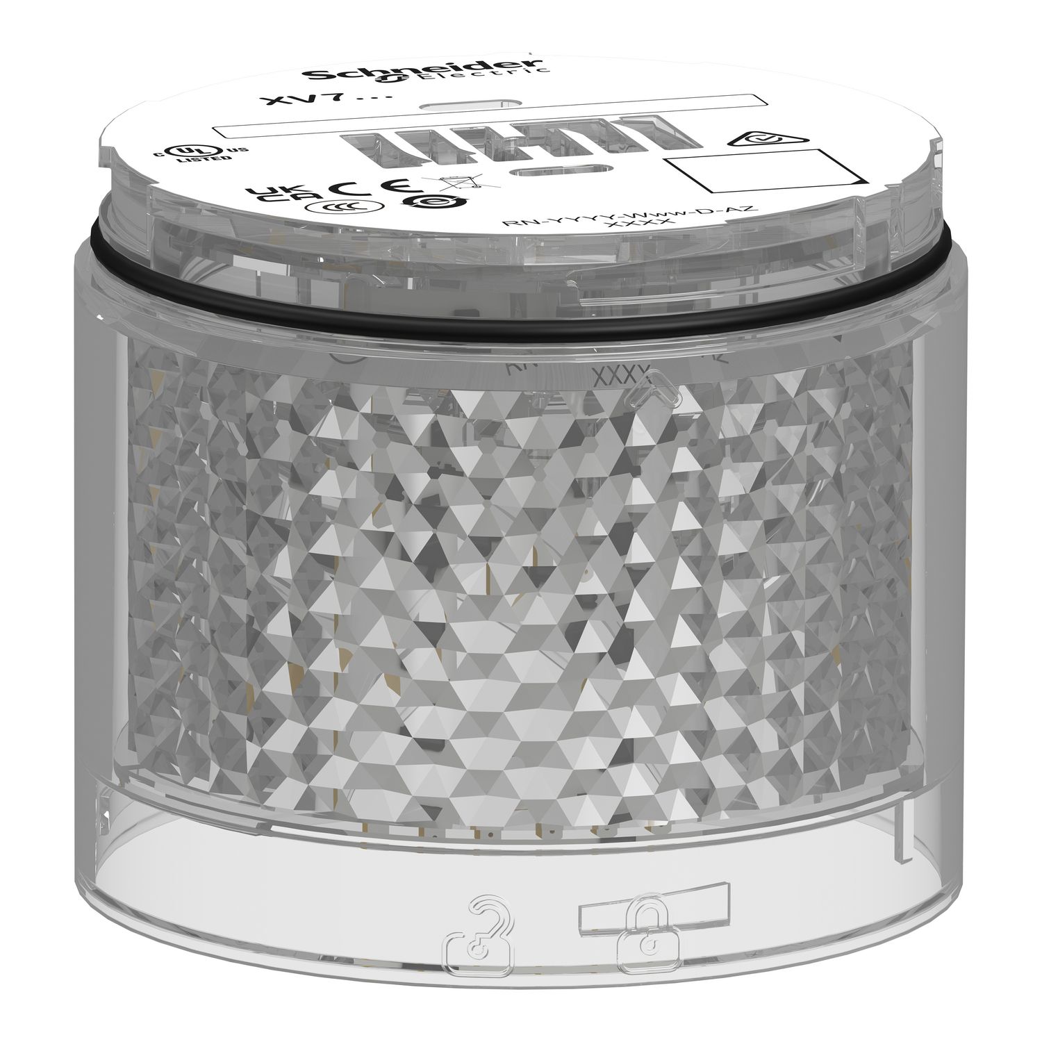 Picture of Light Module, Harmony XVB7 Modular Tower Light, White, Ø70mm, Steady, Colored Lens