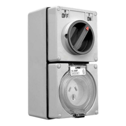 Picture of SOCK SWT SURF IP56 DP 3PIN 15A