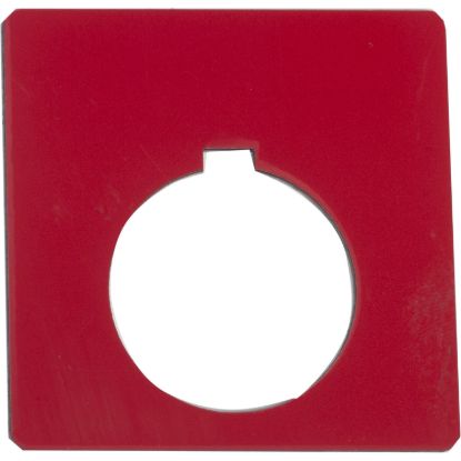 Picture of Harmony 9001K, Harmony 9001SK, blank legend, 30mm, plastic, red with black letters, 57mm square