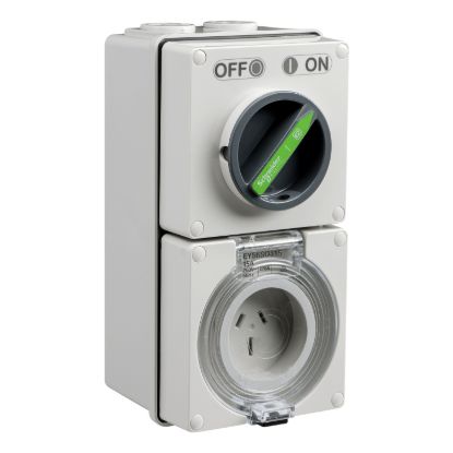 Picture of Easy56 Switched Sock 3 Pin 15A 230/240V