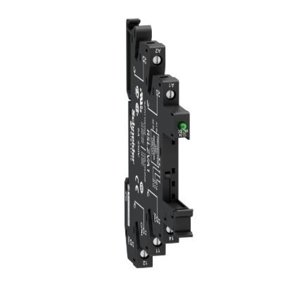 Picture of Socket equipped with LED and protection circuit, Harmony Electromechanical Relays, for RSL1 relays, srew connector, 230V AC DC
