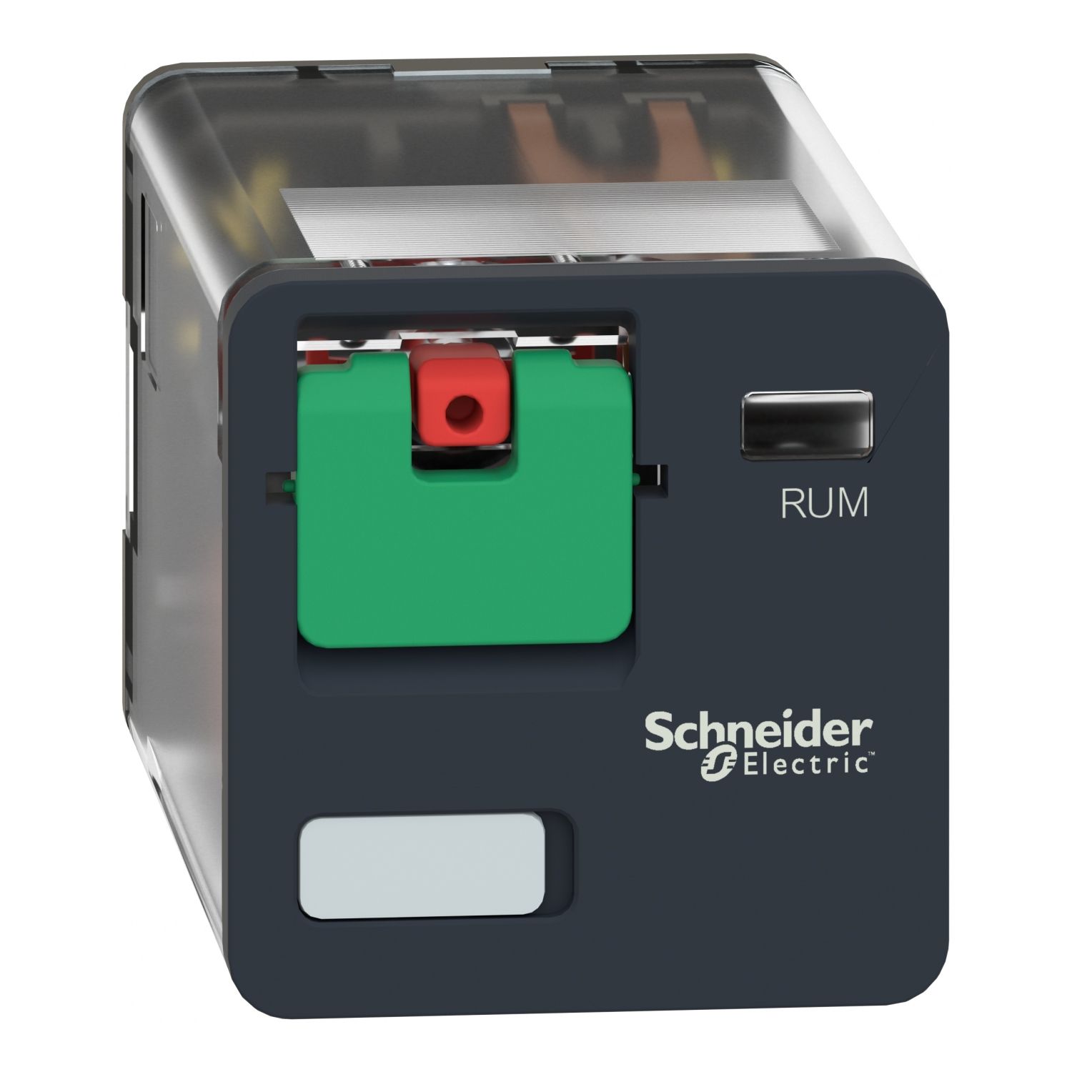 Picture of Universal plug in relay, Harmony Electromechanical Relays, 10A, 2CO, lockable test button, 24V AC