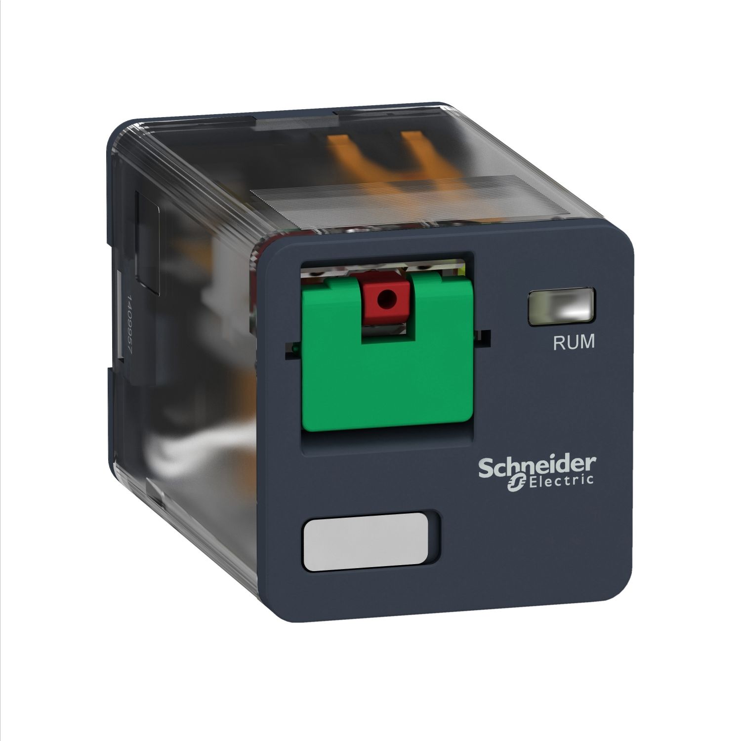 Picture of Universal plug in relay, Harmony Electromechanical Relays, 10A, 2CO, lockable test button, 120V AC