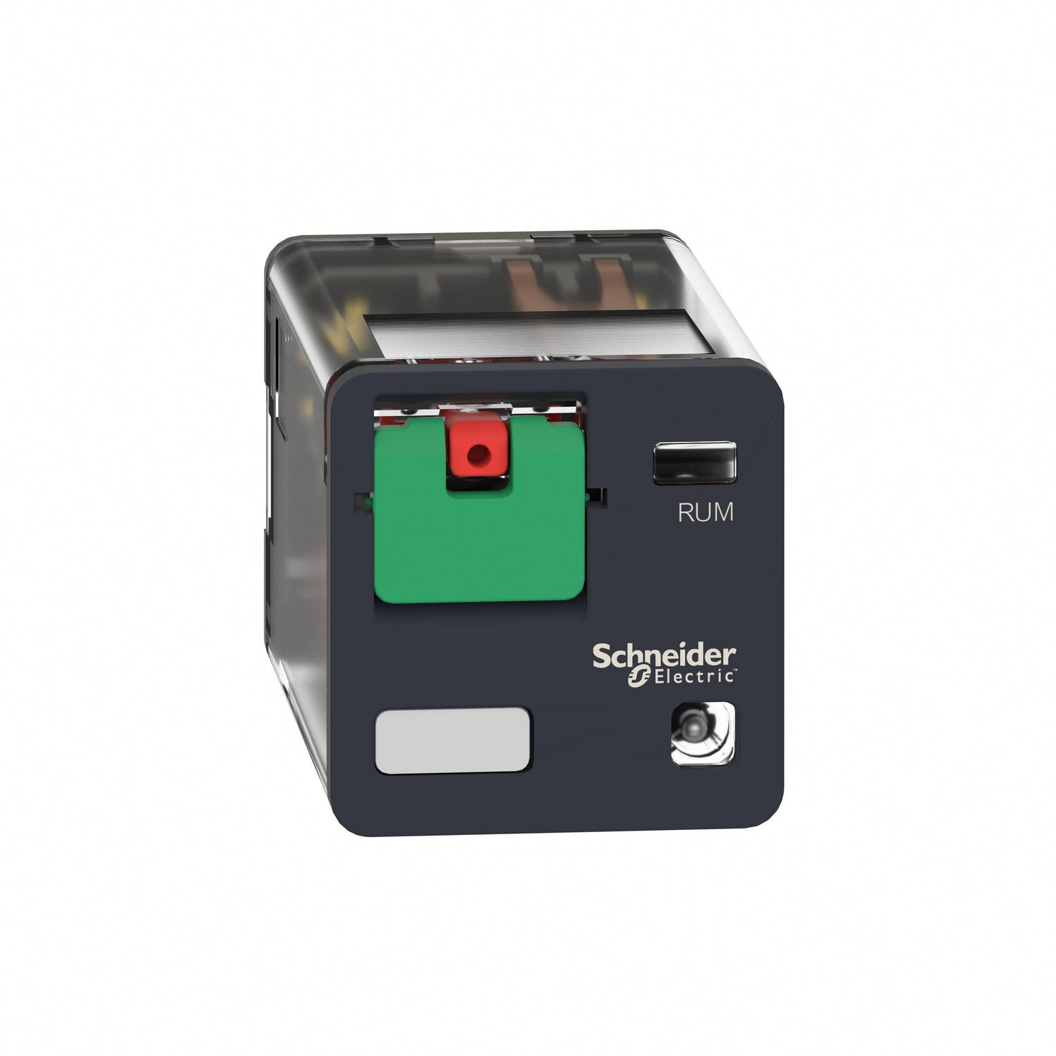 Picture of Universal plug in relay, Harmony Electromechanical Relays, 10A, 3CO, with LED, lockable test button, 24V AC