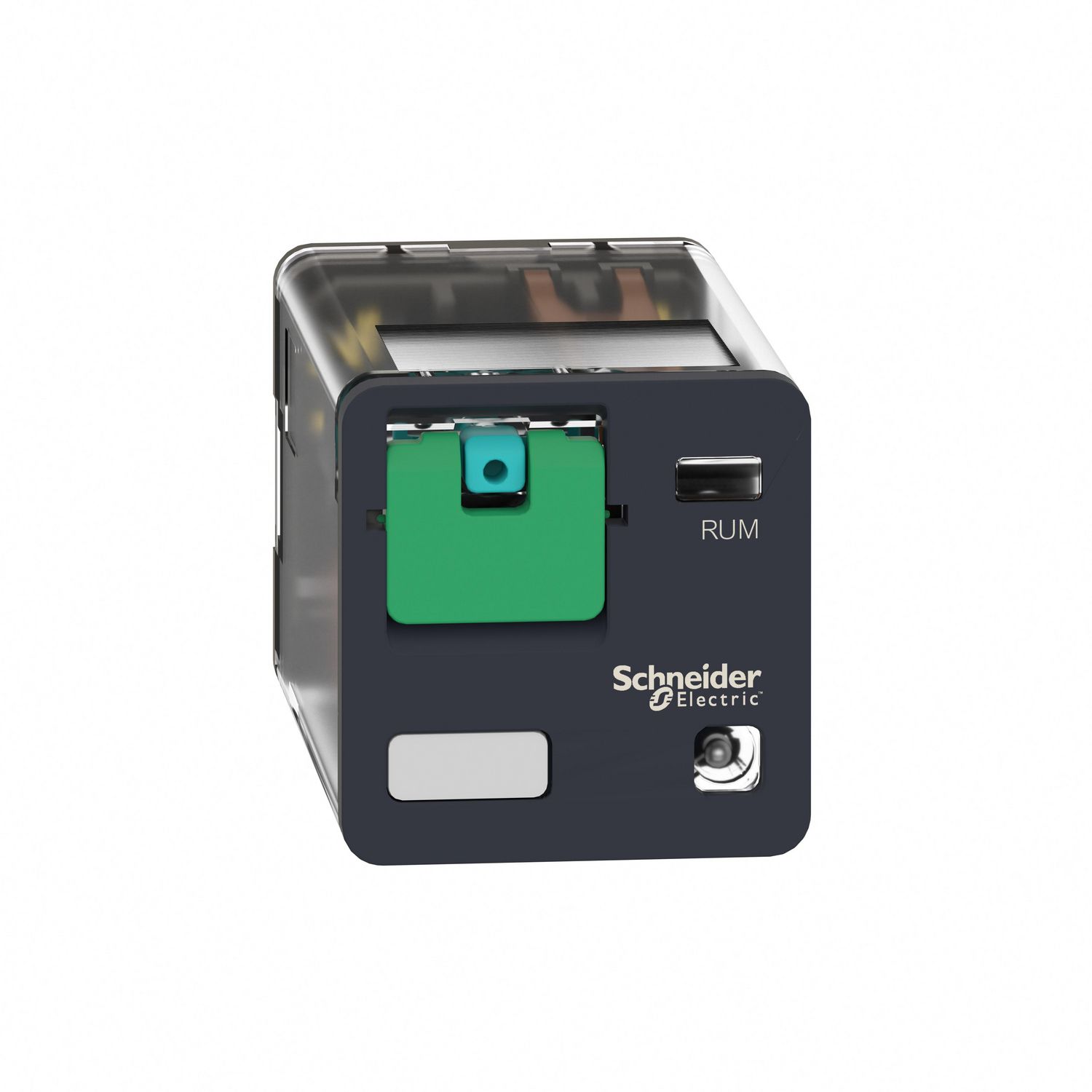 Picture of Universal plug in relay, Harmony Electromechanical Relays, 10A, 3CO, with LED, lockable test button, 24V DC