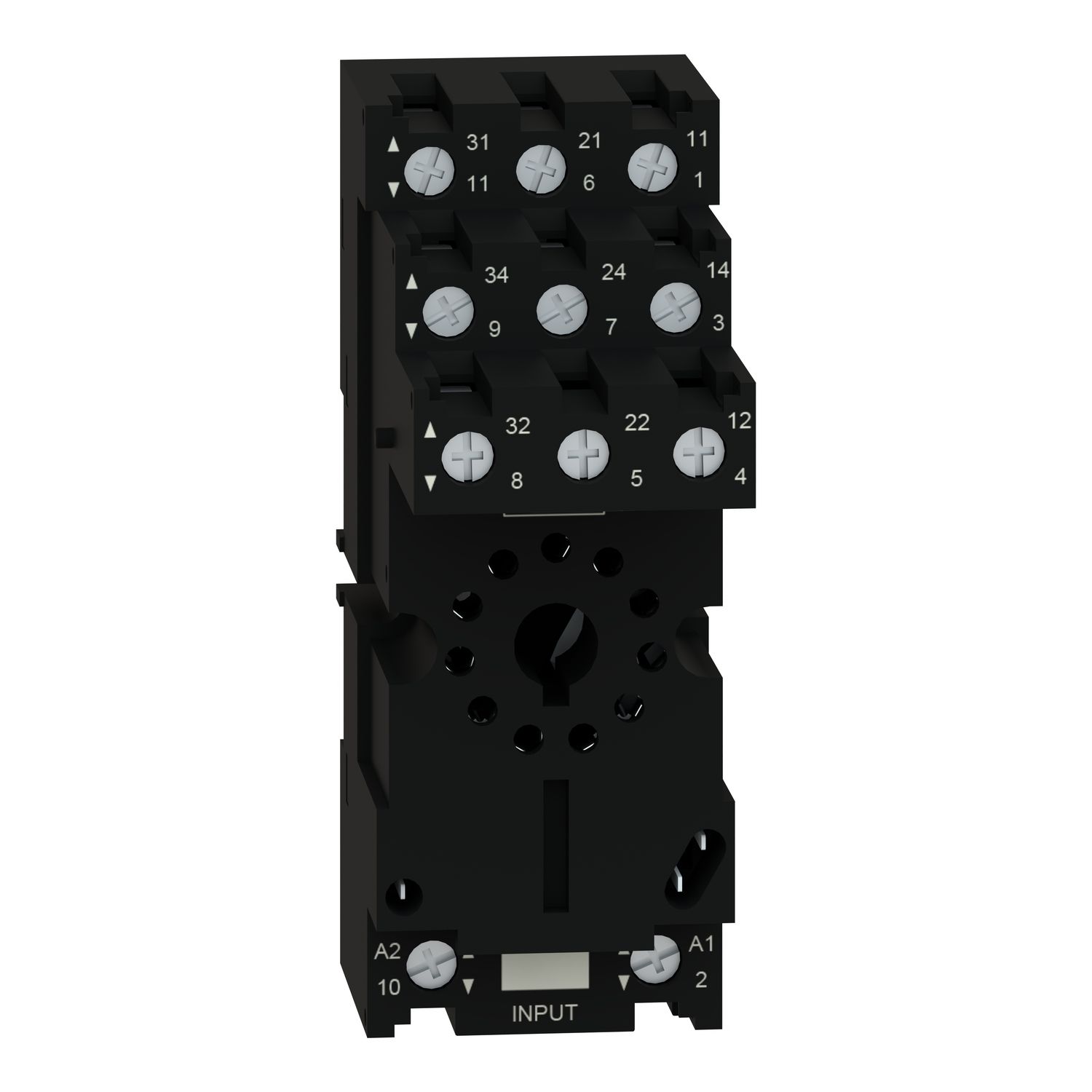 Picture of Socket, Harmony Electromechanical Relays, for RUMC3 relays, 12A, screw connectors, separate contact