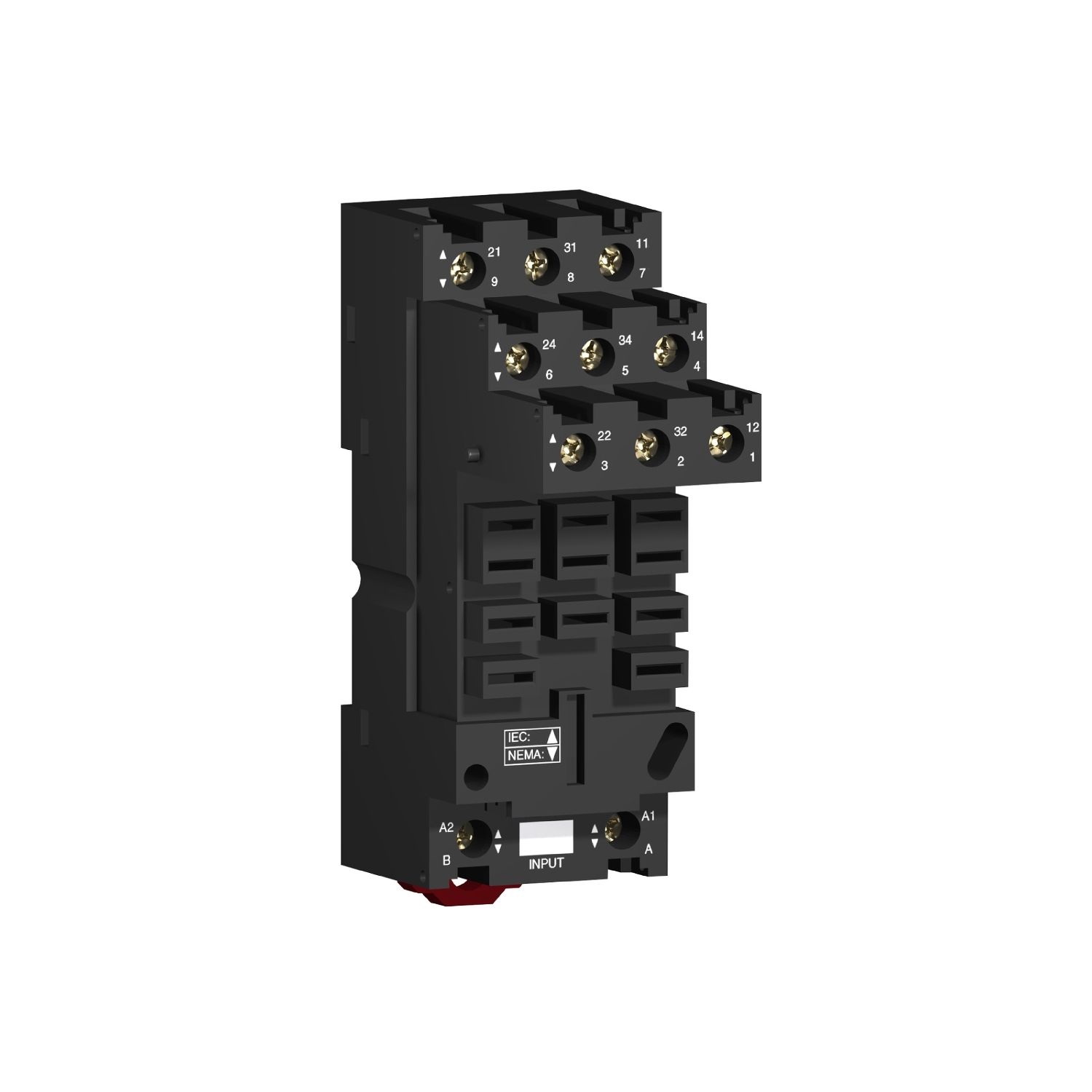 Picture of socket, Harmony Electromechanical Relays, for RUMF2 RUMF3 relays, 12A, screw connec to rs, separate contact