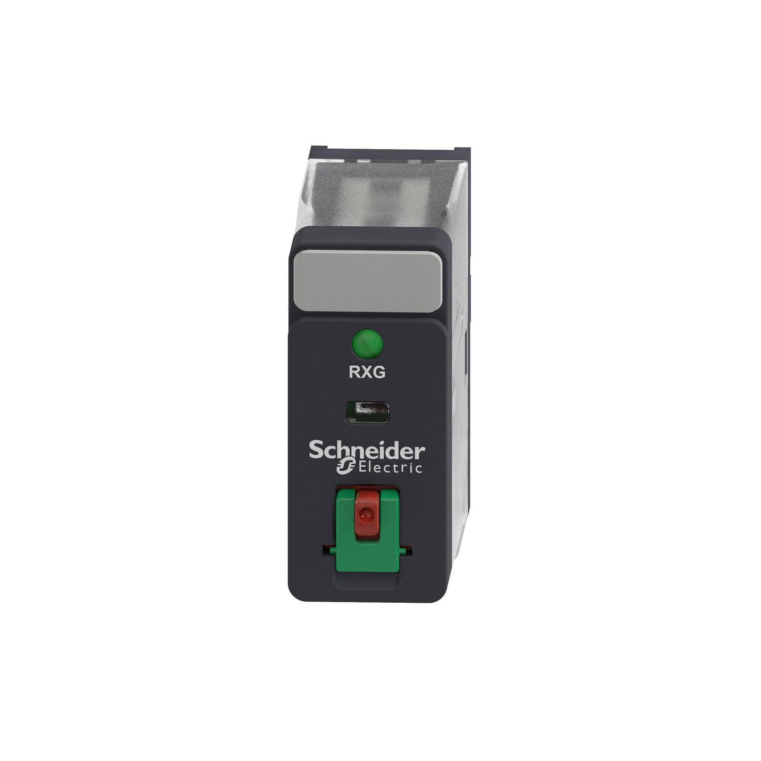 Picture of Interface plug in relay, Harmony Electromechanical Relays, 10A, 1CO, with LED, lockable test button, 24V AC