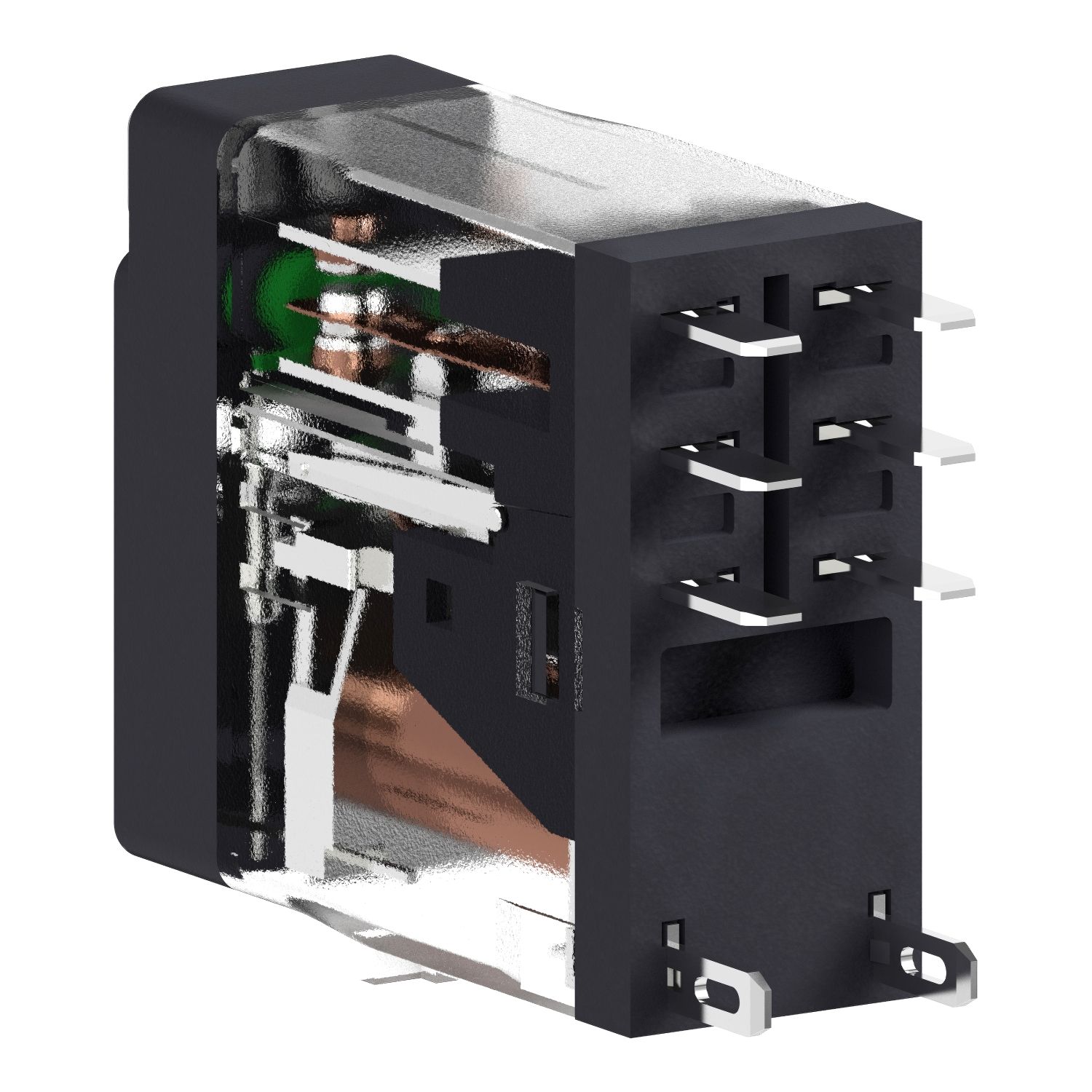 Picture of Interface plug in relay, Harmony Electromechanical Relays, 5A, 2CO, with LED, 120V AC