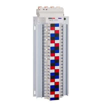 Picture of SAU Chassis, Acti9, 250A, 3Ph+N, 56 poles, 18mm for iC60 MCB and RCBO, top feed