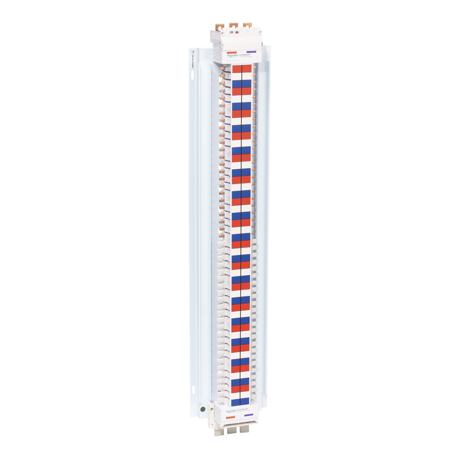 Picture of SAU Chassis, Acti9, 250A, 3Ph, 96 poles, 18mm for iC60 MCB and RCBO, dual feed