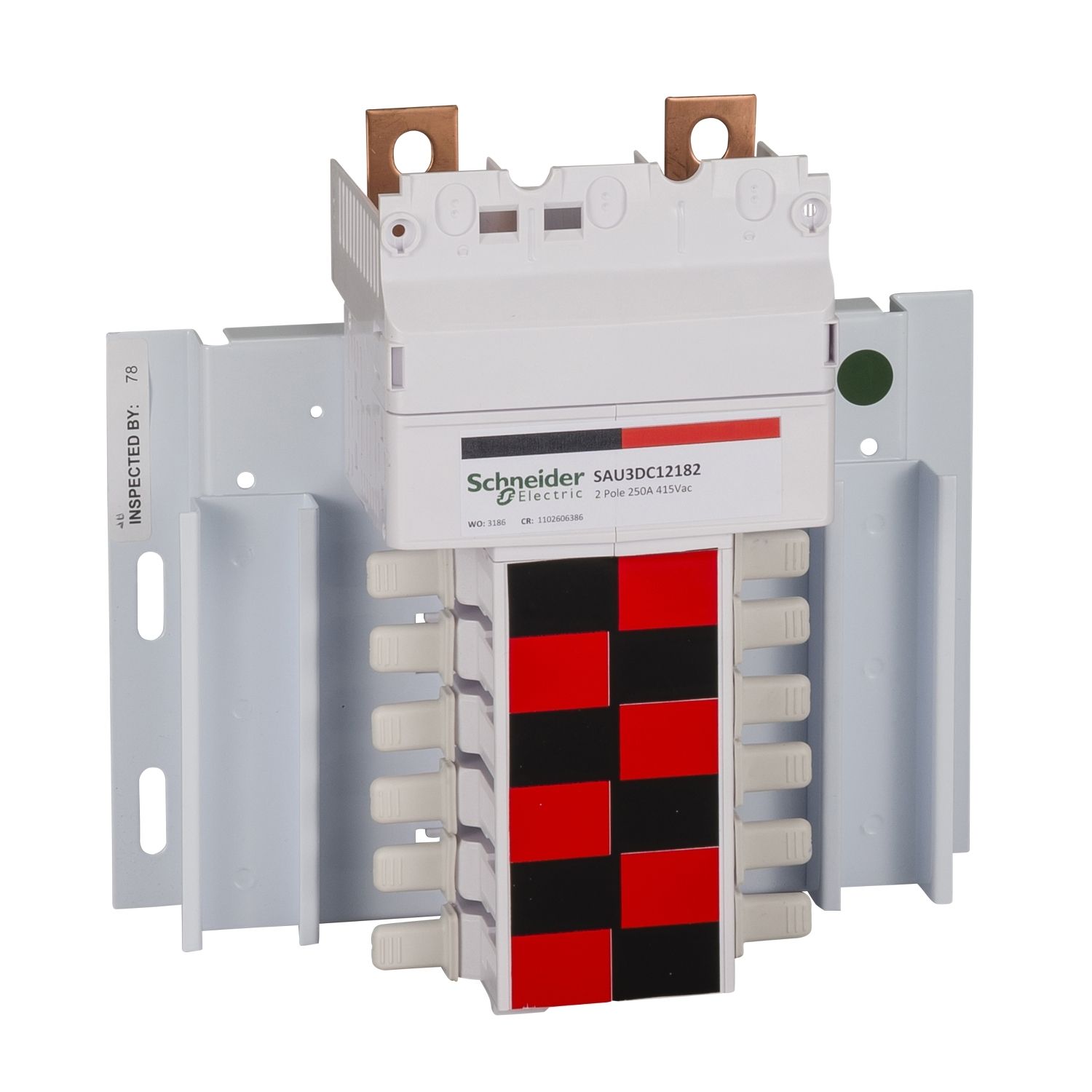 Picture of General Accessories Chassis, Encapsulated Chassis, 250 A, 2 Pole, 18 mm, 24 Pole, Top Feed