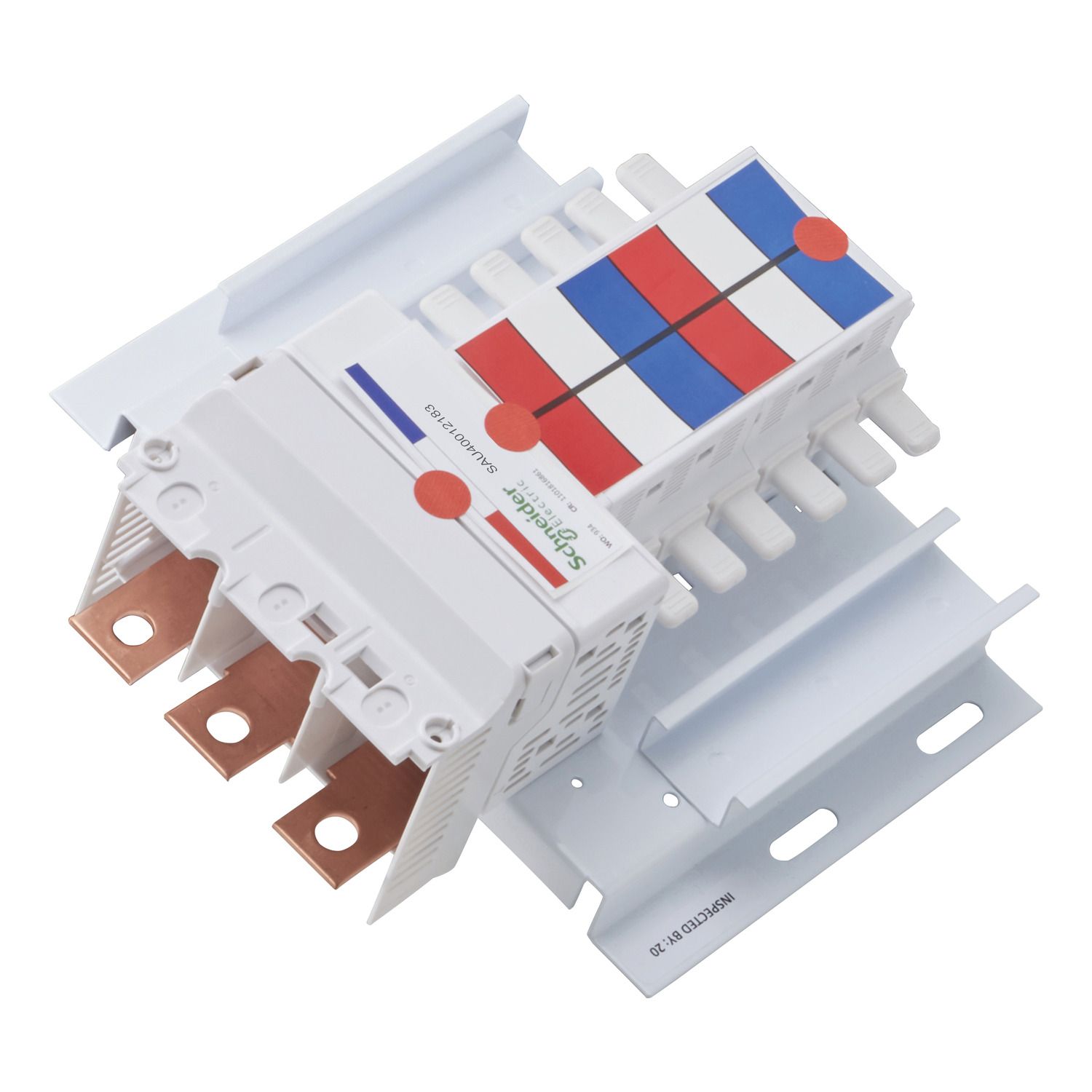 Picture of SAU Chassis 3PH, Acti9, 400A, 18mm for iC60 MCB & RCBO, 12 Poles, Top or Bottom Feed