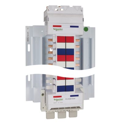 Picture of SAU Chassis 3PH, Acti9, 400A, 18mm for iC60 MCB & RCBO, 12 Poles, Dual Feed