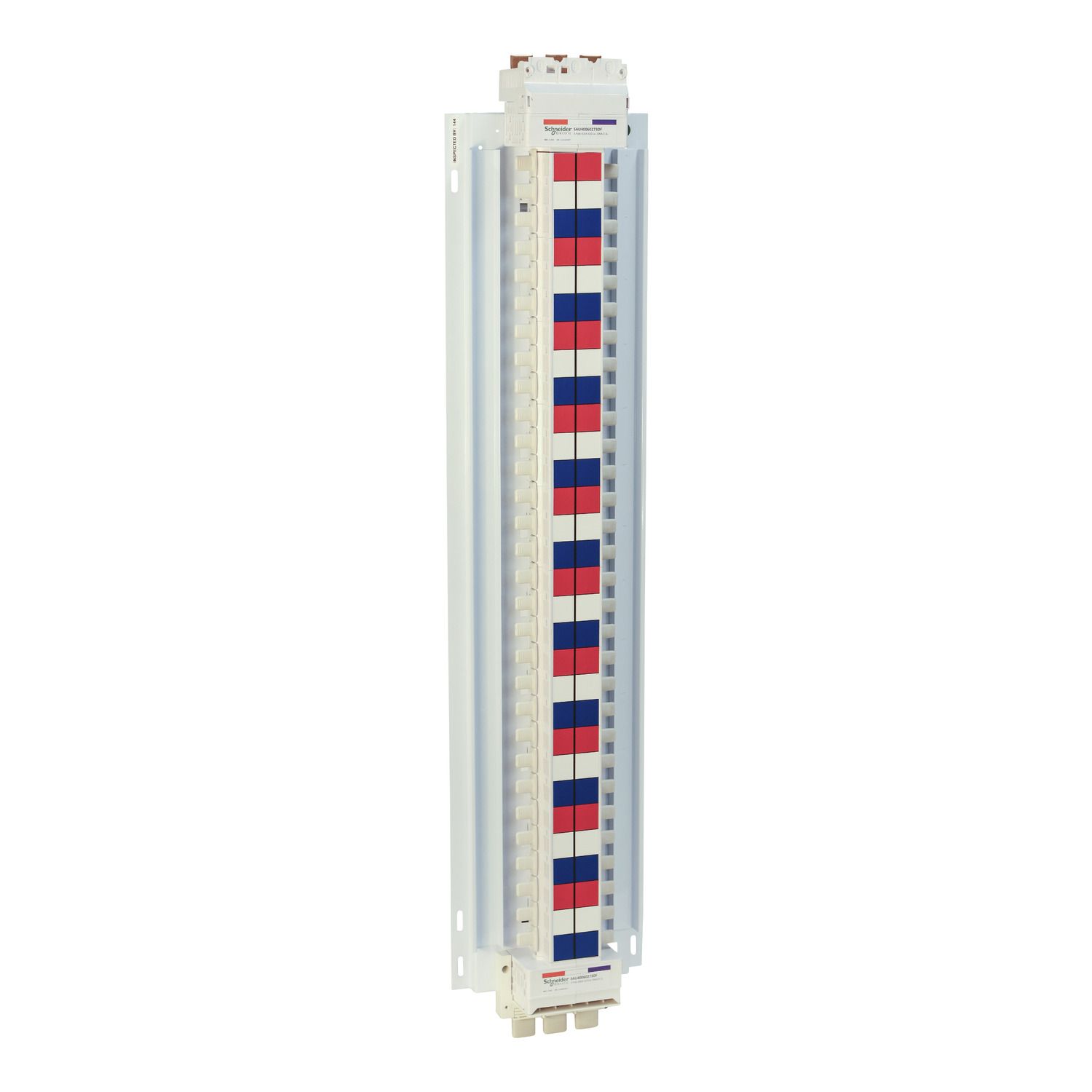 Picture of SAU Chassis 3PH, Acti9, 400A, 27mm for C120 MCB, 60 Poles, Dual Feed