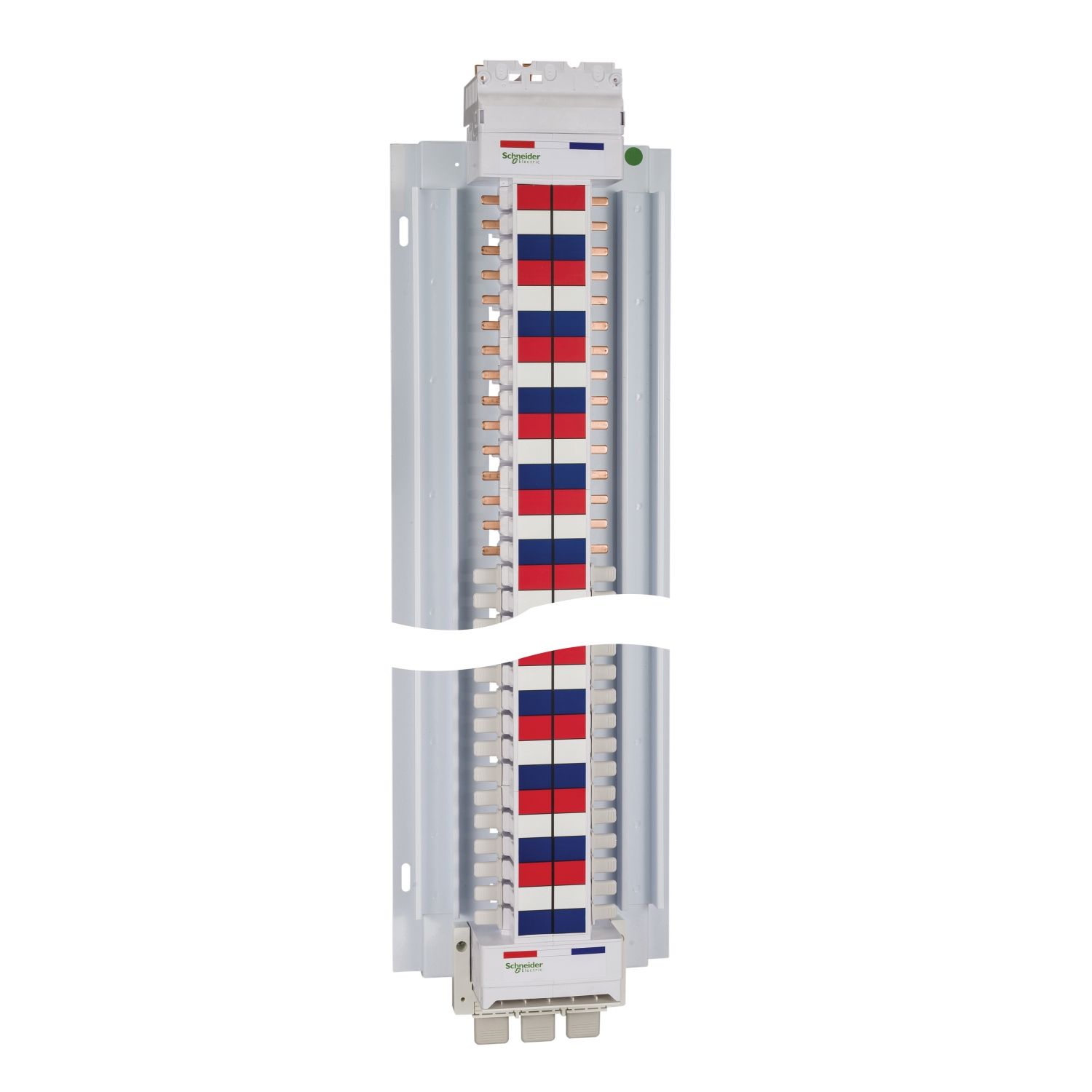 Picture of SAU Chassis 3PH, Acti9, 400A, 18mm for iC60 MCB & RCBO, 84 Poles, Dual Feed