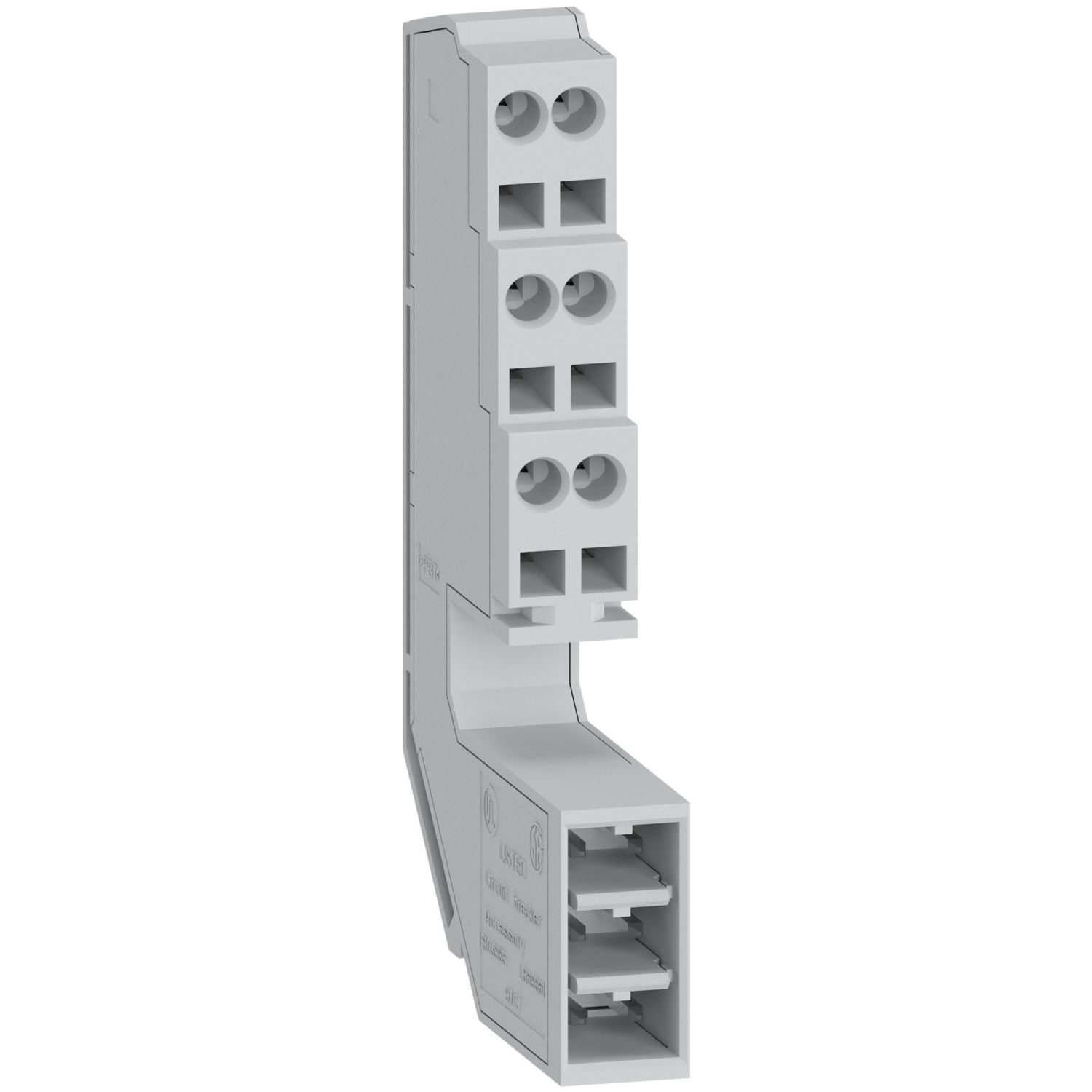 Picture of Terminal block connector, MasterPact NT, MasterPact NW, chassis, spare part, three wire auxiliary terminal block