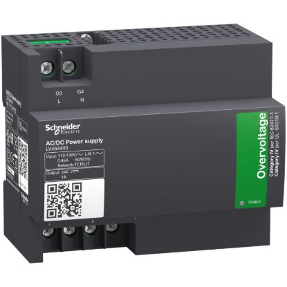 Picture of Protection components, MasterPact NW, MasterPact NT, frame, spare part, input voltage 110VAC to 130VAC, output voltage 24VDC