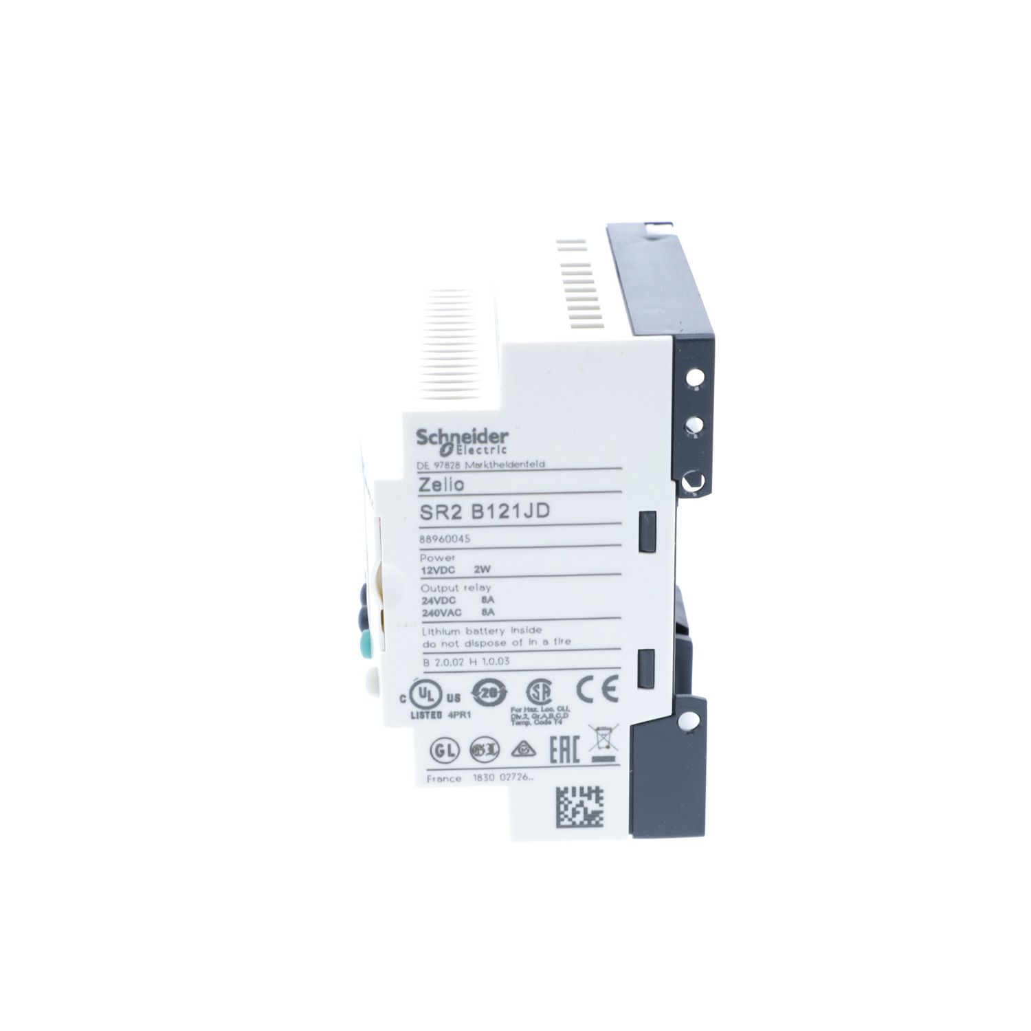 Picture of Compact smart relay, Zelio Logic, 12 I/O, 12 V DC, clock, display