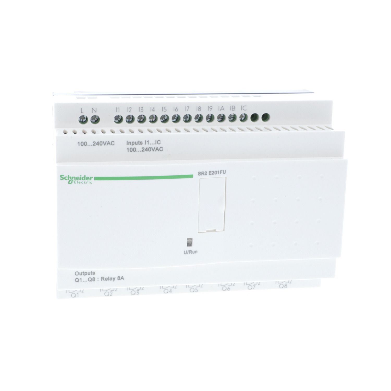Picture of Compact smart relay, Zelio Logic, 20 I/O, 100...240 V AC, clock, no display