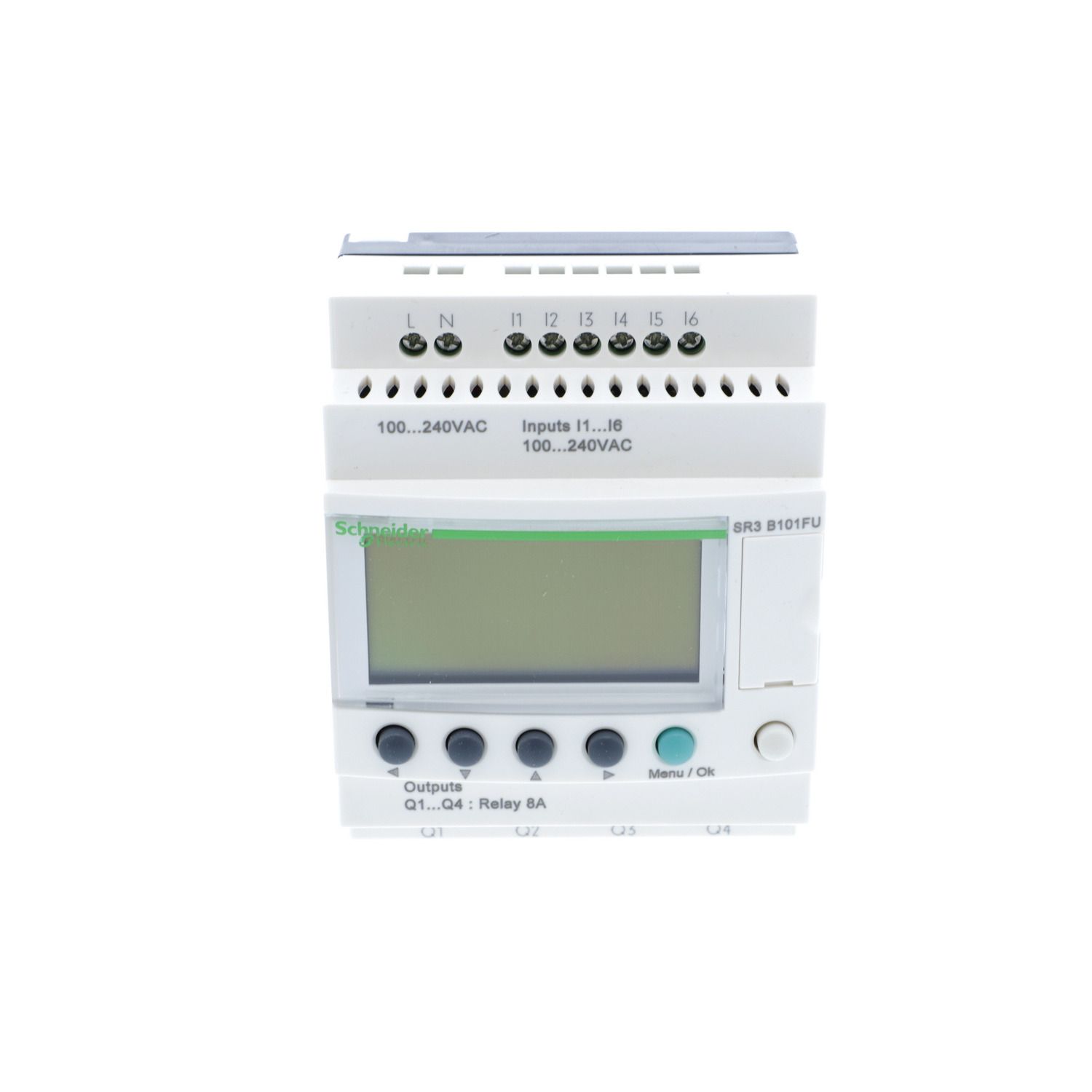 Picture of Modular smart relay, Zelio Logic, 10 I/O, 100...240 V AC, clock, display