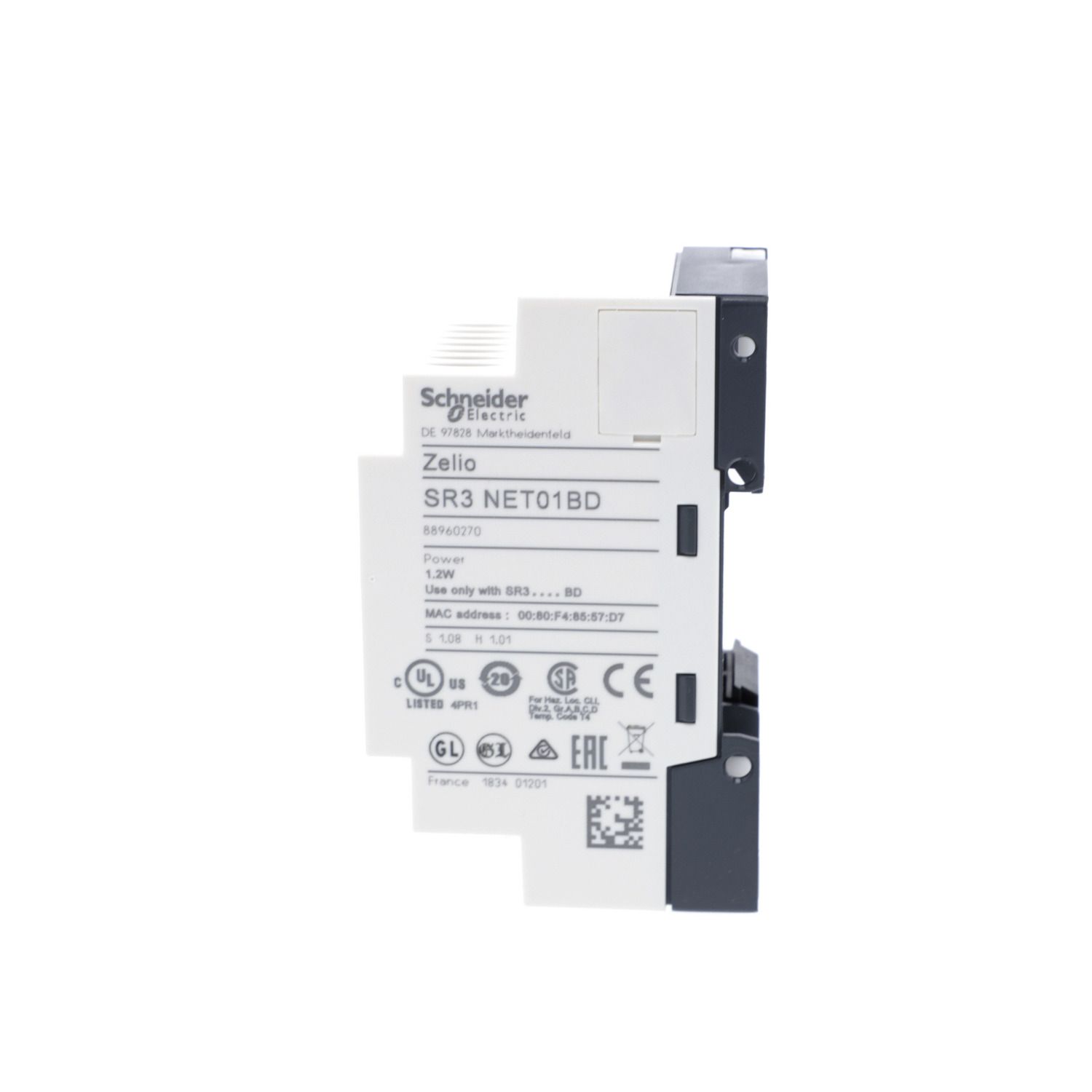 Picture of Ethernet communication interface, Zelio Logic, for SR3 24 V DC smart relay