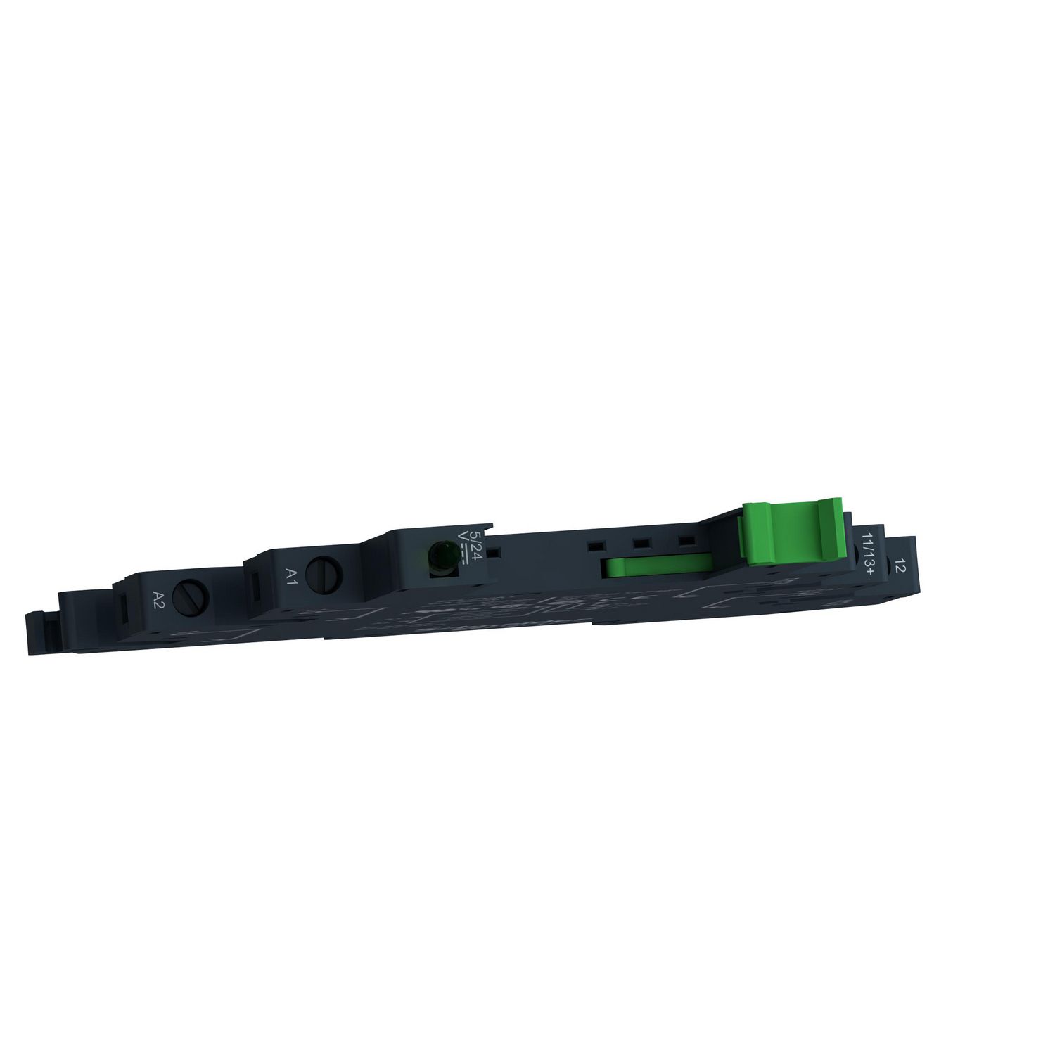Picture of Socket equipped with LED and protection circuit, Harmony Solid State Relays, for SSL relays, screw connectors, 5 24V DC