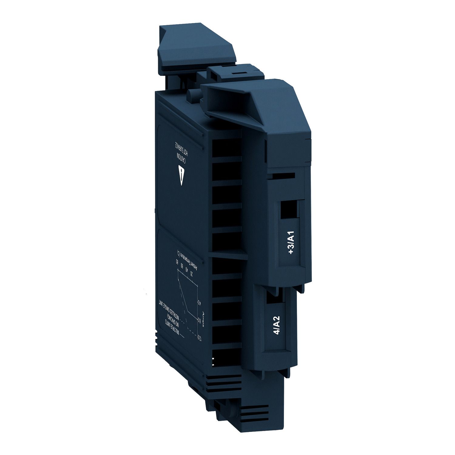 Picture of Solid state modular relay, Harmony Solid State Relays, 12A, DIN rail mount, zero voltage switching, input 4...32V DC, output 24...280V AC