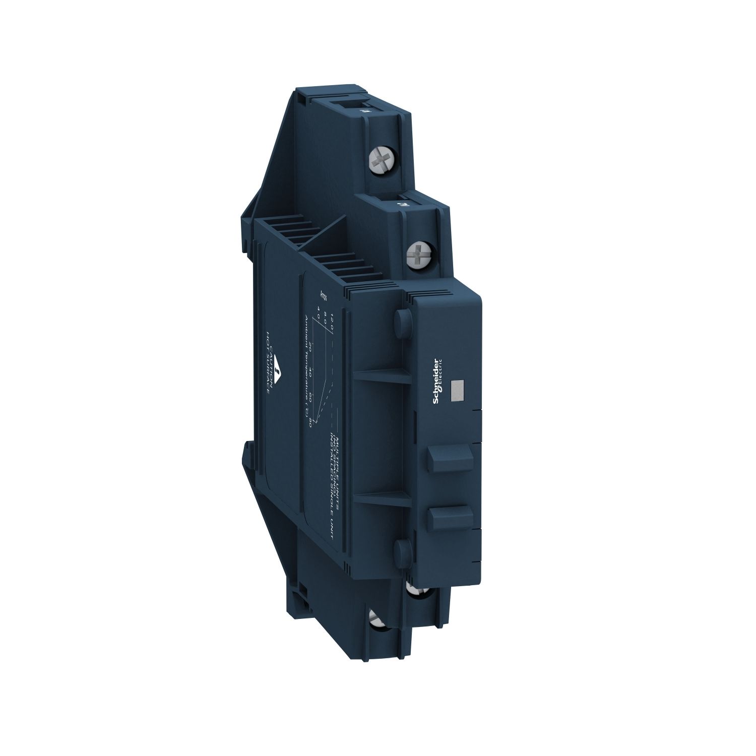 Picture of Solid state modular relay, Harmony Solid State Relays, 12A, DIN rail mount, zero voltage switching, input 4…32V DC, output 48…600V AC