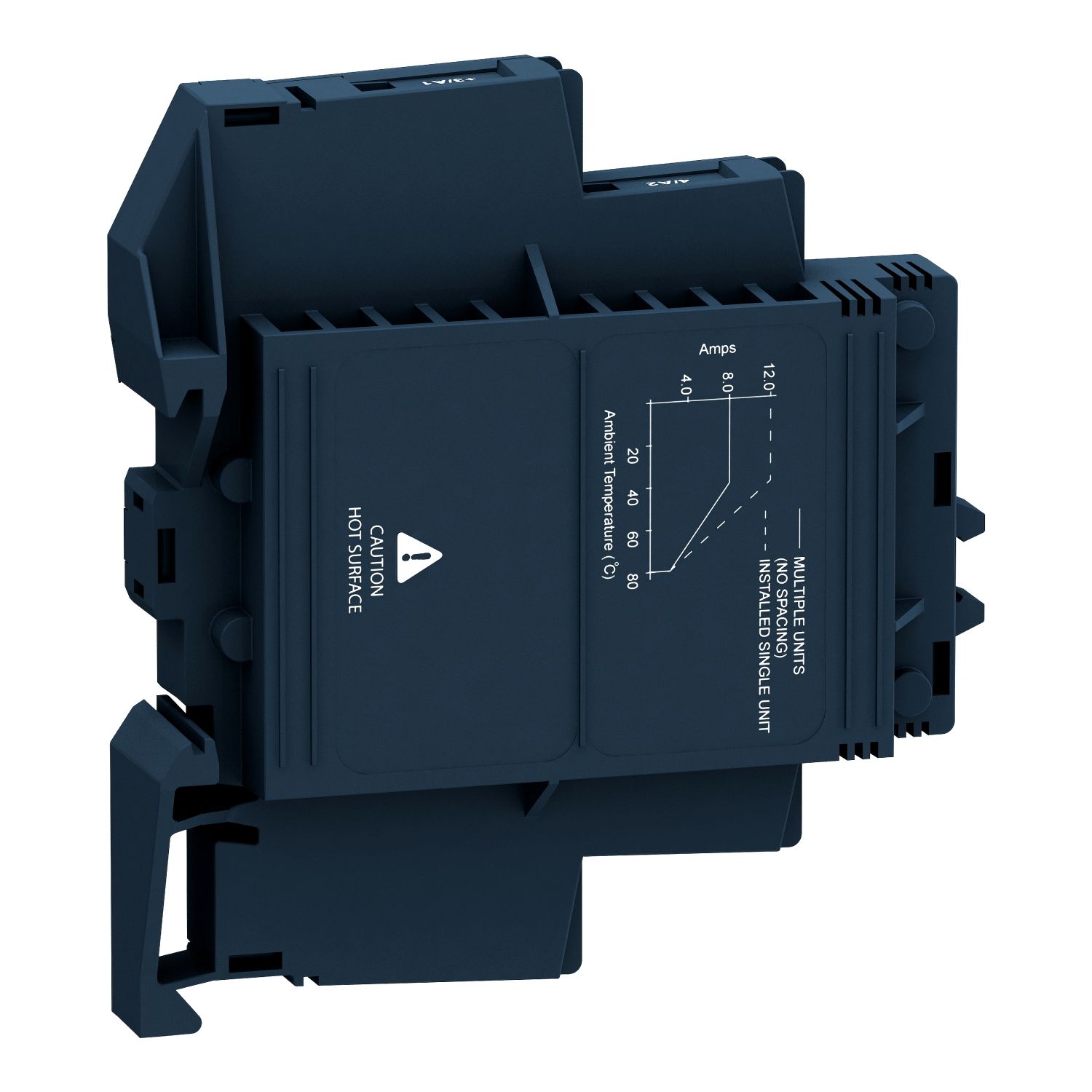 Picture of Solid state modular relay, Harmony Solid State Relays, 12A, DIN rail mount, zero voltage switching, input 4…32V DC, output 48…600V AC
