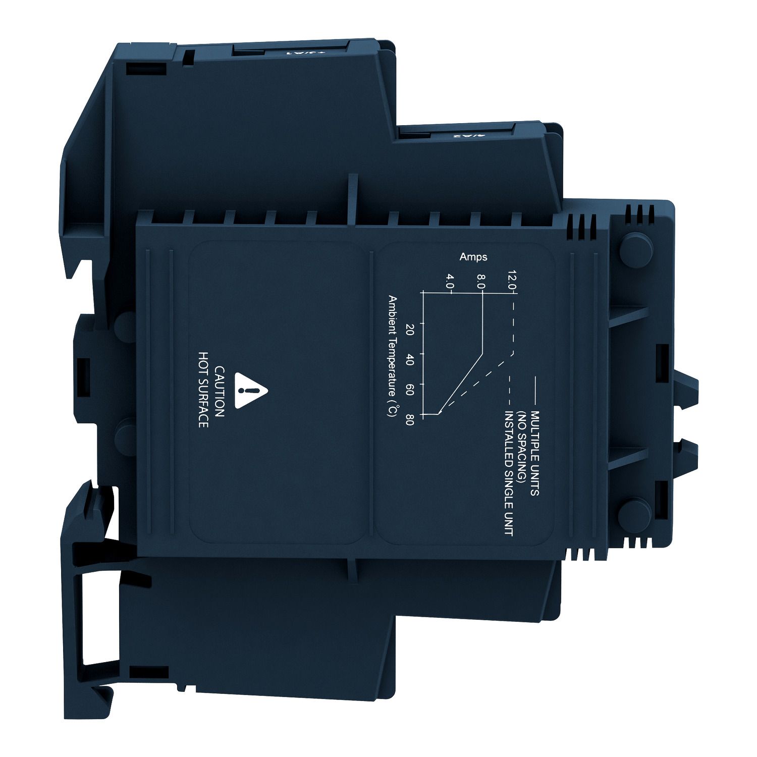 Picture of Solid state modular relay, Harmony Solid State Relays, 12A, DIN rail mount, DC switching, input 4...32V DC, output 1…60V DC, 1NO