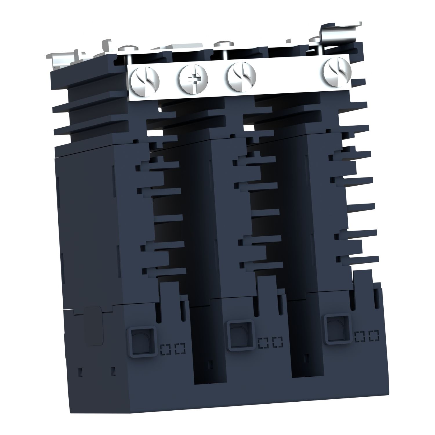 Picture of single phase relay, Harmony Solid State Modular Relays, 25A, DIN rail mount, zero voltage switching, input 4 to 32V DC, output 48 to 600V AC