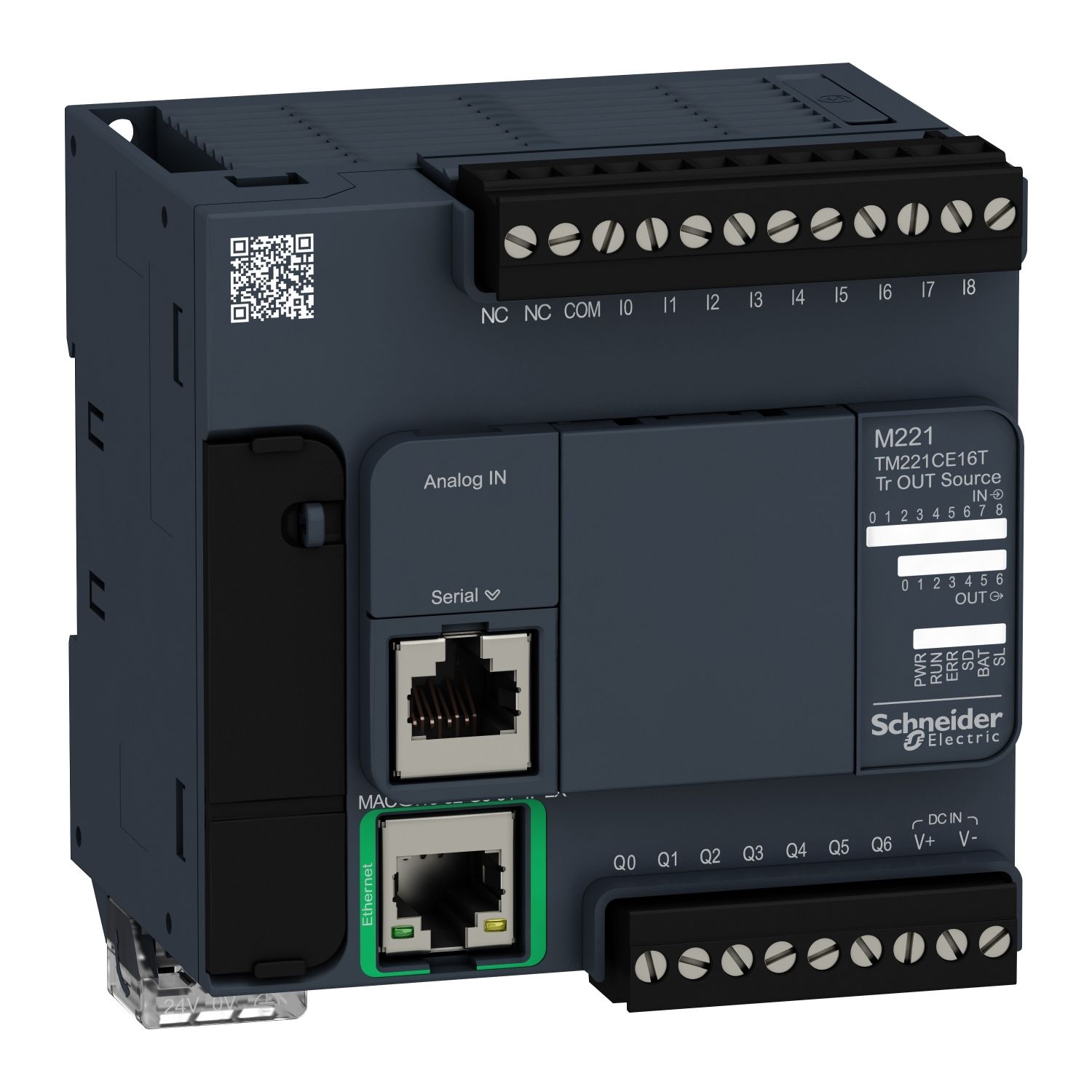 Picture of Logic controller, Modicon M221, 16 IO transistor PNP Ethernet