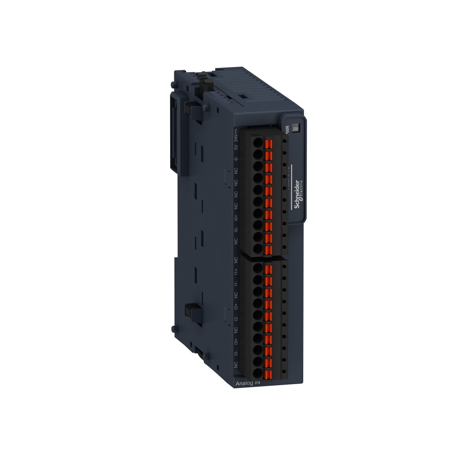 Picture of Analog input module, Modicon TM3, 4 inputs (spring) 24 VDC