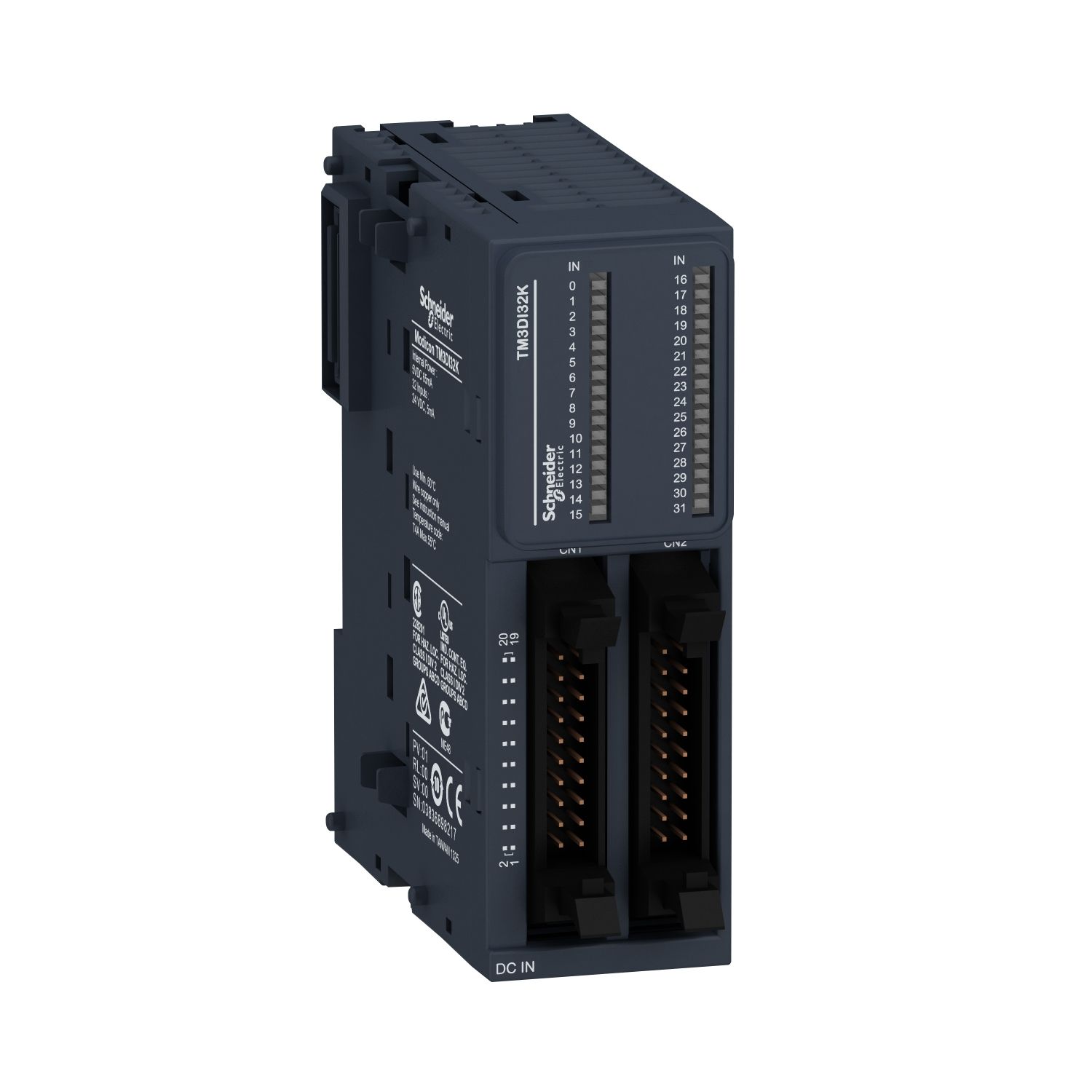 Picture of Discrete input module, Modicon TM3, 32 inputs (HE10) 24 VDC